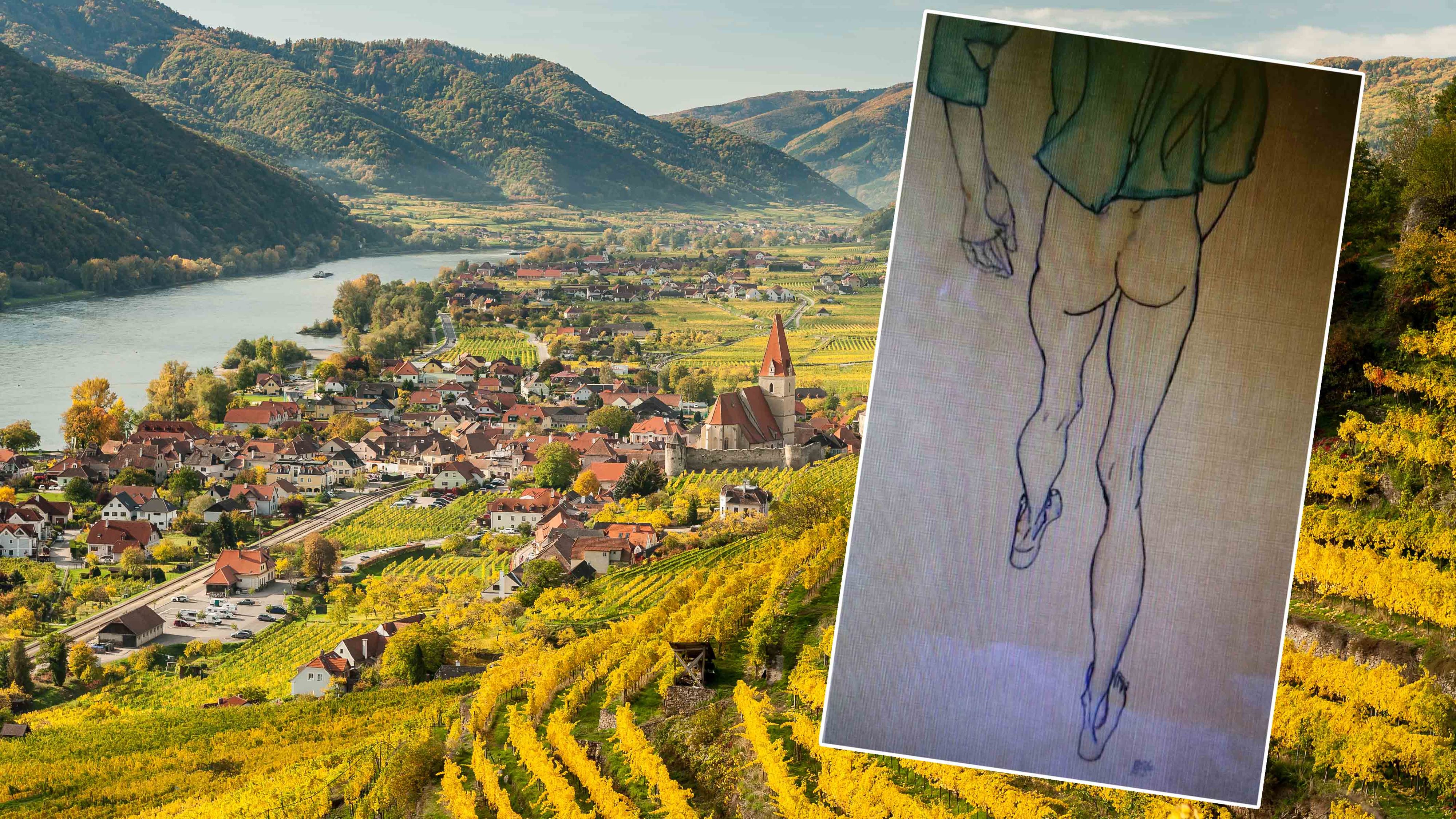 In der malerischen Wachau ist ein Schiele-Werk im Millionenwert verschwunden.