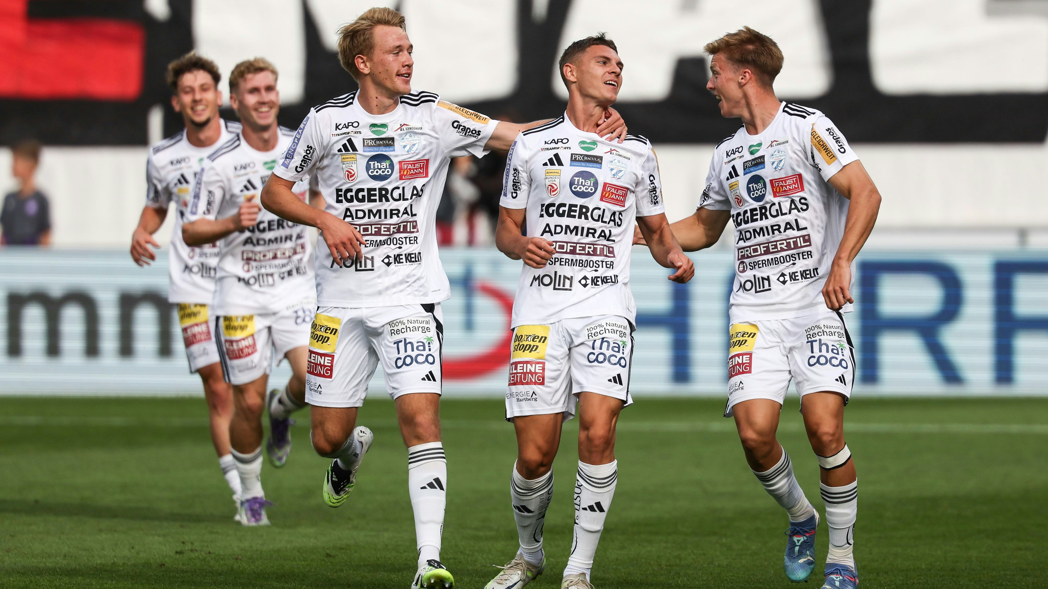 Elias Havel stellte für Hartberg auf 1:0.