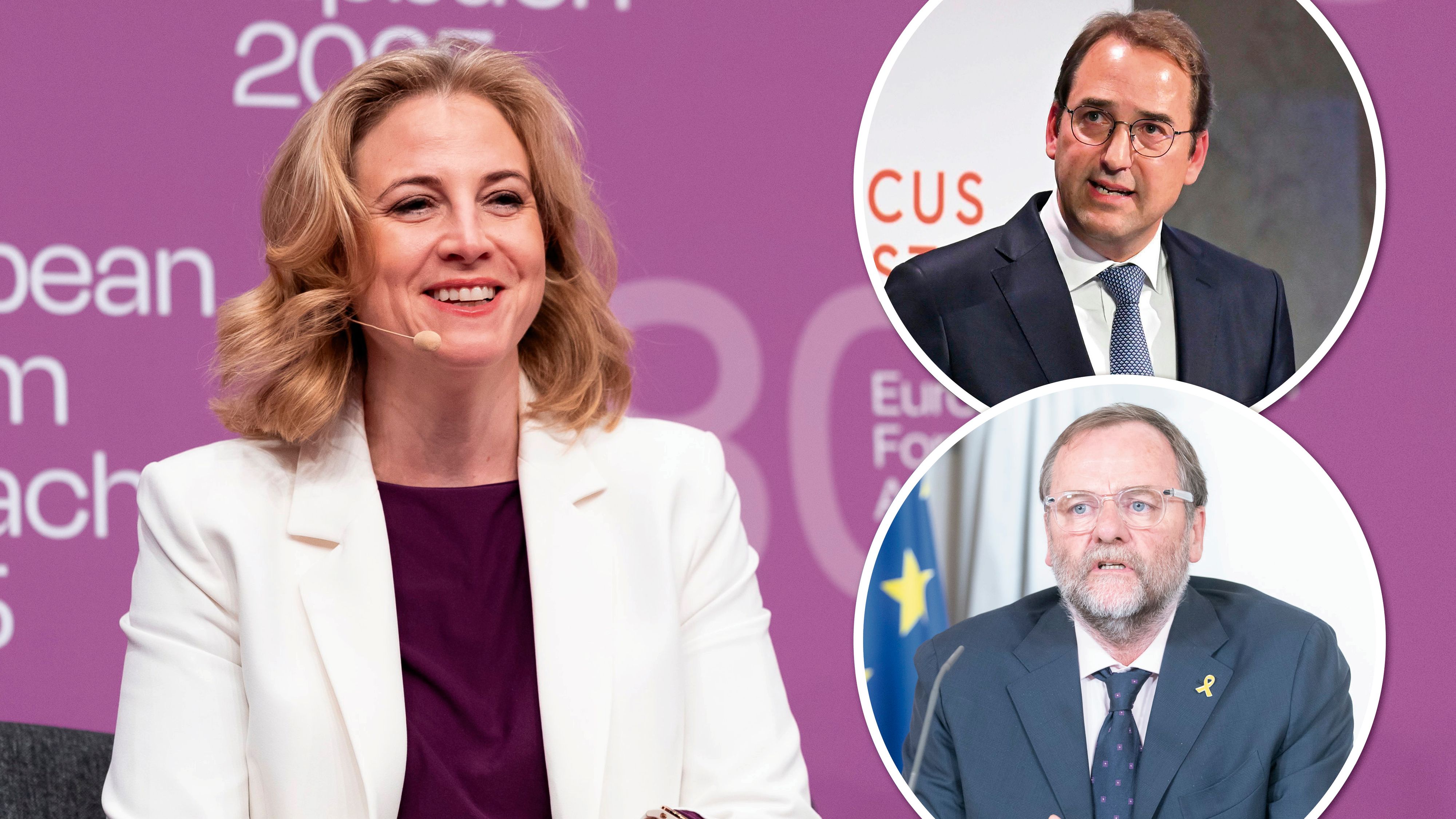 In Alpbach: Beate Meinl-Reisinger, Staatssekretär Schellhorn, Generalsekretär Marschik