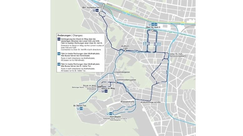 Die neuen Routen im Überblick.