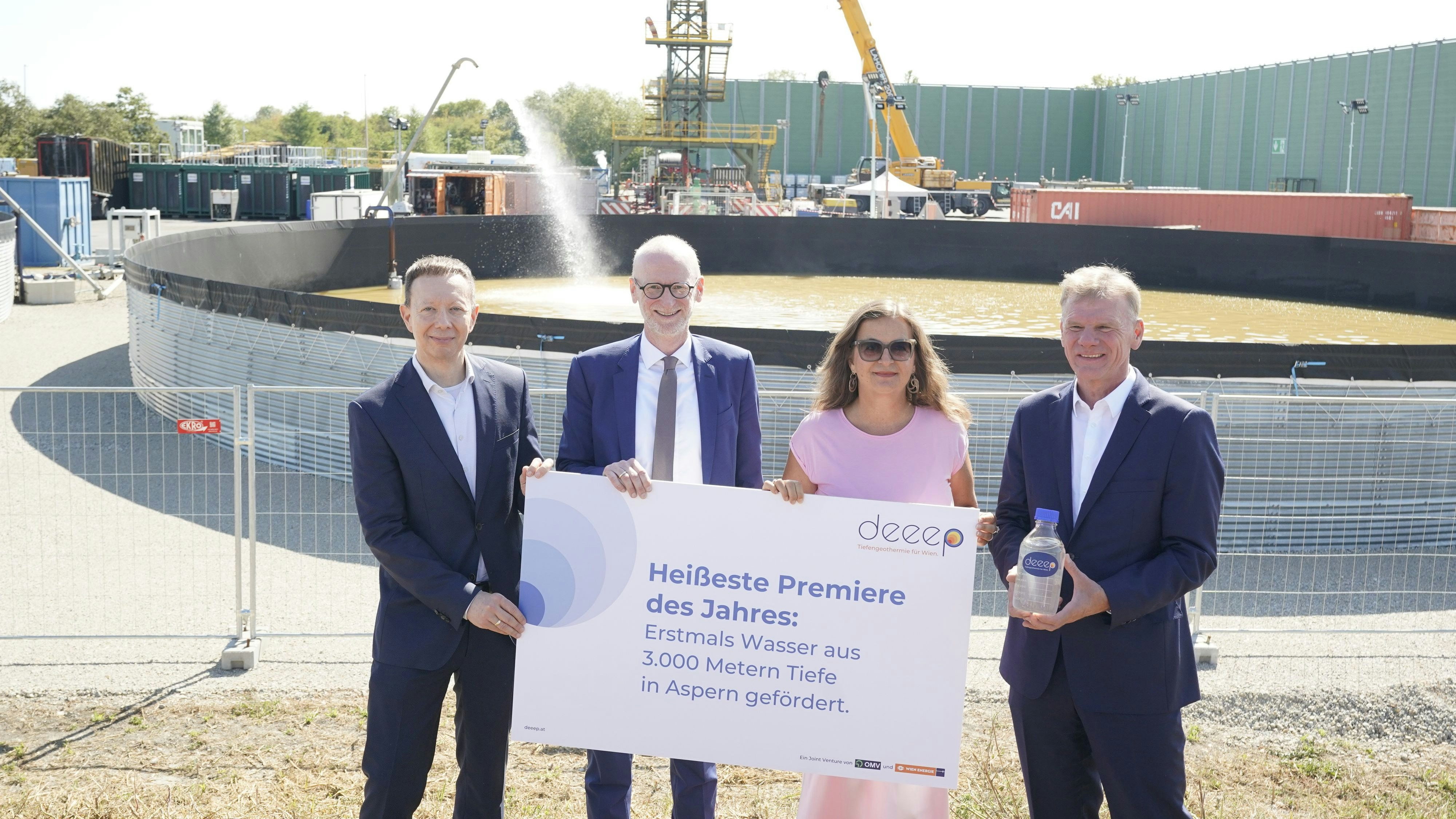 Heute.at - 3.000 Meter tiefe Bohrung: Wien zapft 100°C -Wasser an