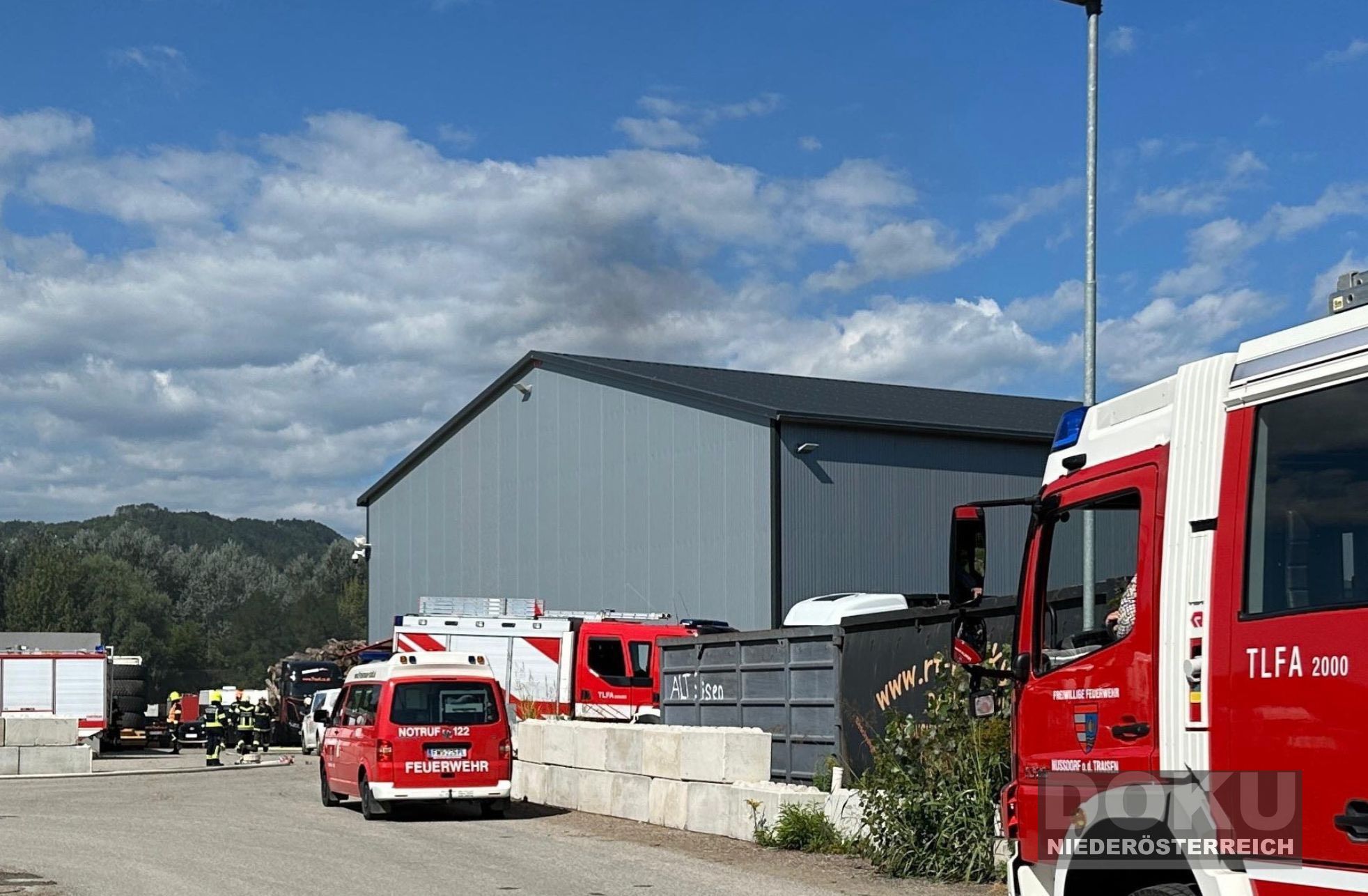 Die Werkstättenhalle in Wagram besteht aus Büros und Lagerhallen.