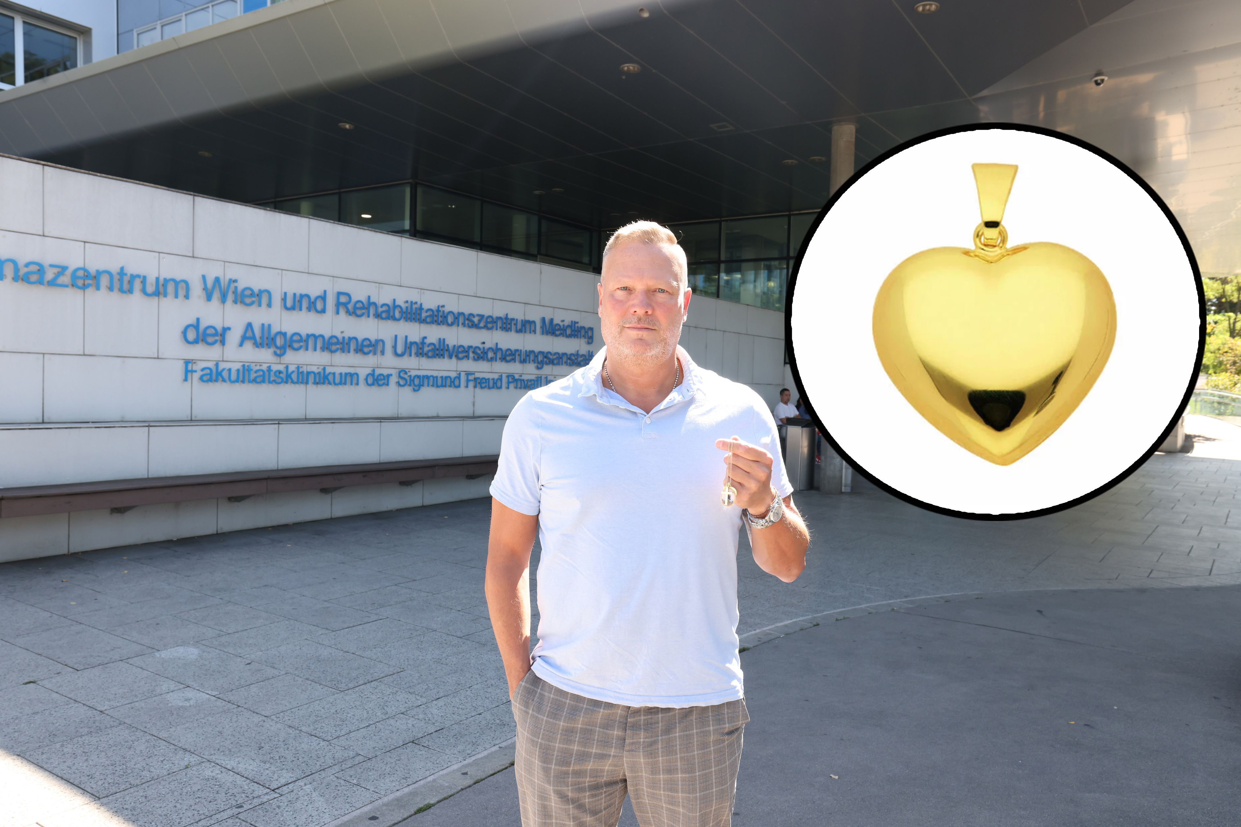 Christian K.'s Mutter starb, nun ist eine Goldkette samt Herz-Anhänger (ähnlich wie am Bild) verschwunden.