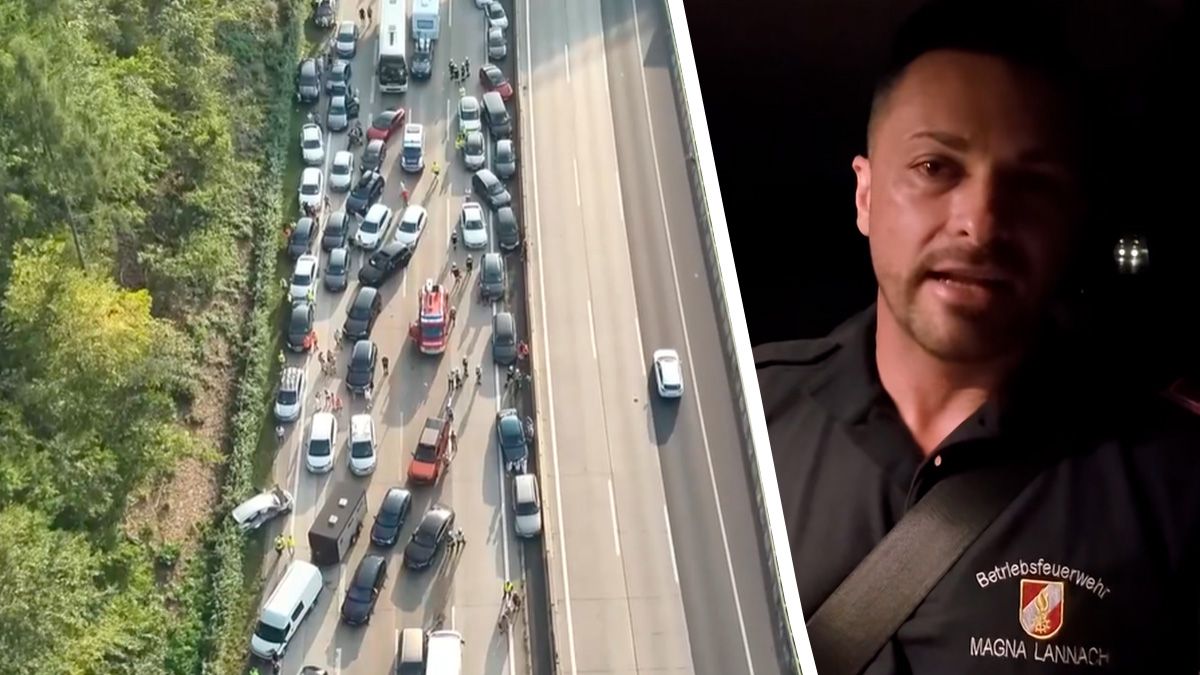Die Reaktion einiger Wut-Lenker bei der Massenkarambolage auf der A2 am 17. August macht Feuerwehrmann Patric Neumeister fassungslos.