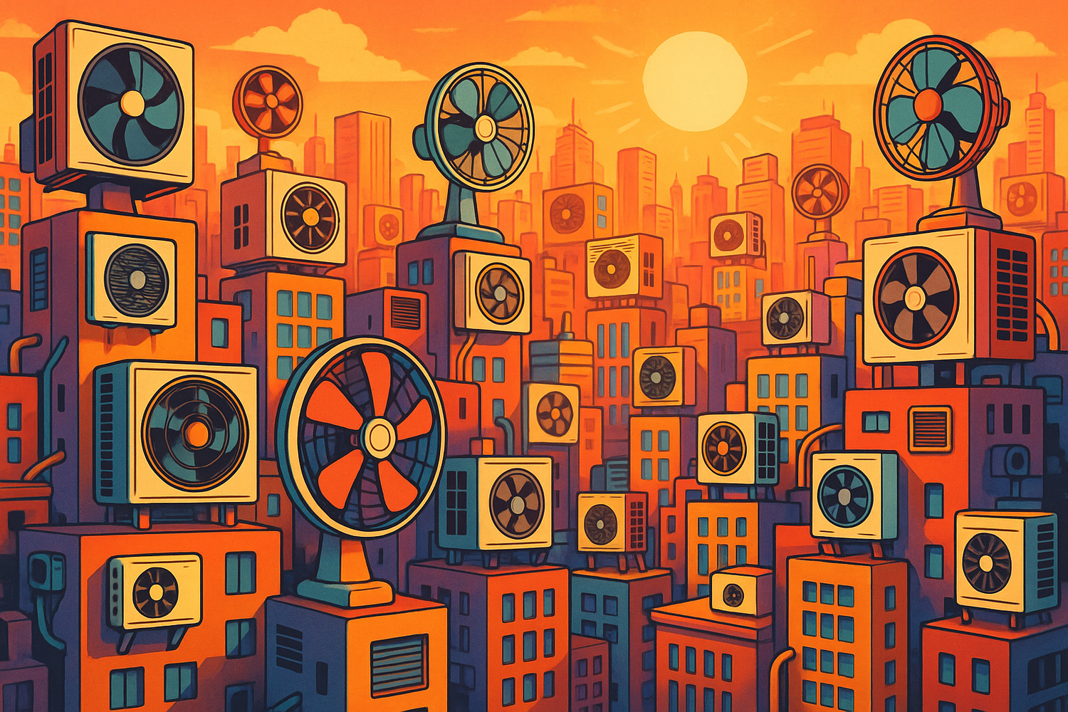 Land der Berge, Land der Klimageräte: Immer mehr Kühlanlagen sind in Österreich in Verwendung.