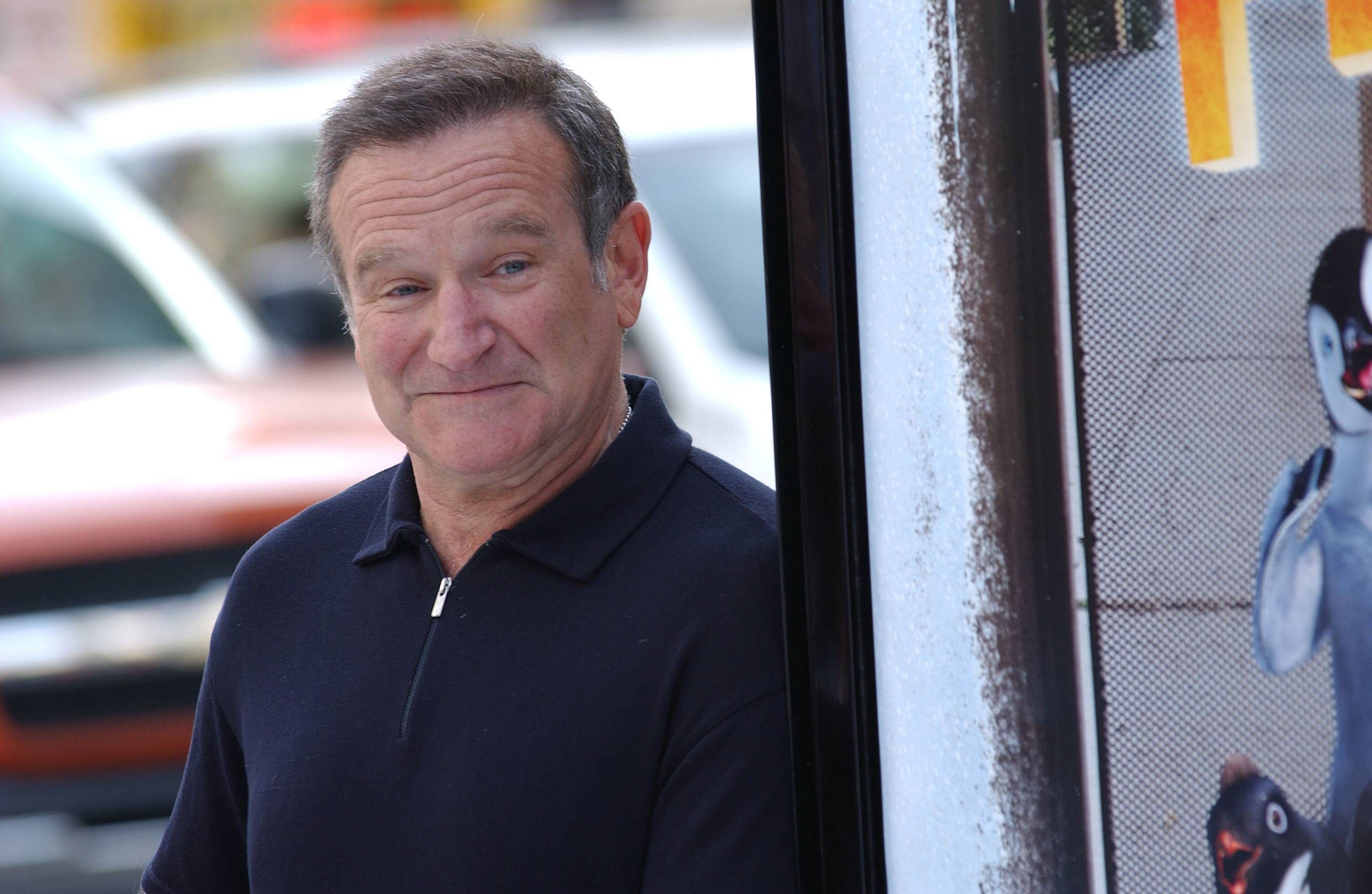 Schauspieler Robin Williams (USA) anlässlich der Premiere von - Happy Feet - in Los Angeles