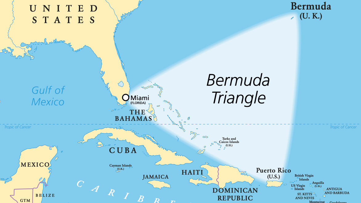 Bermuda-Dreieck im Atlantik: Eine Meeresregion zwischen Miami, Puerto Rico und den Bermuda-Inseln