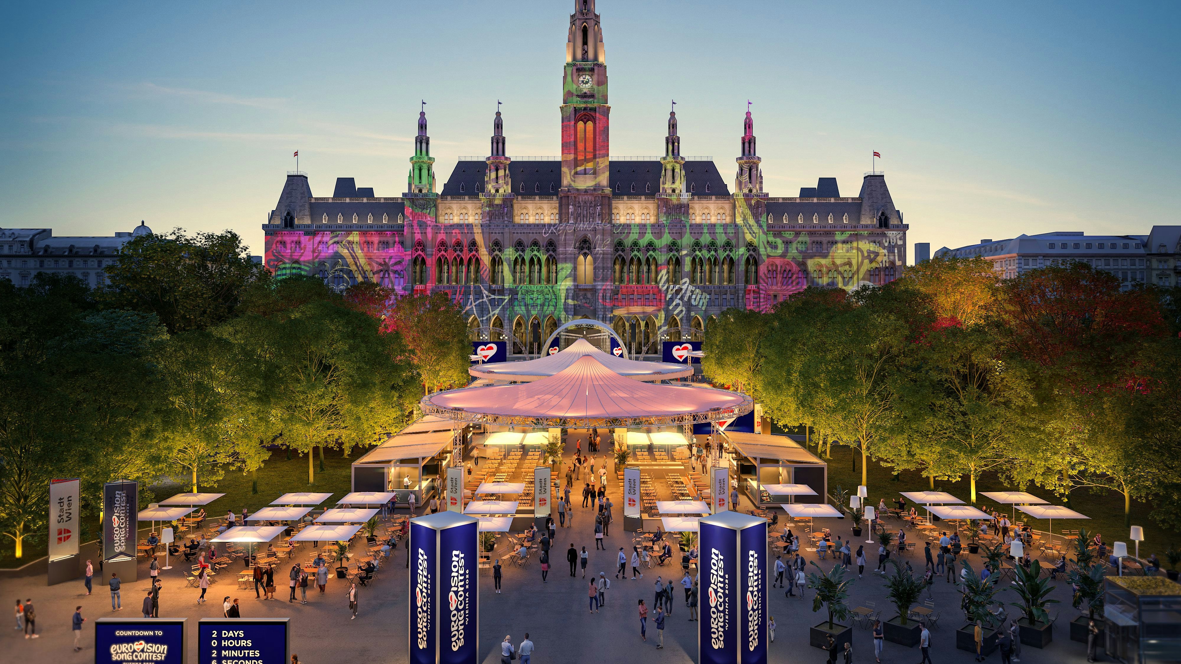 Heute.at - Rathausplatz wird 2026 zum größten ESC-Village