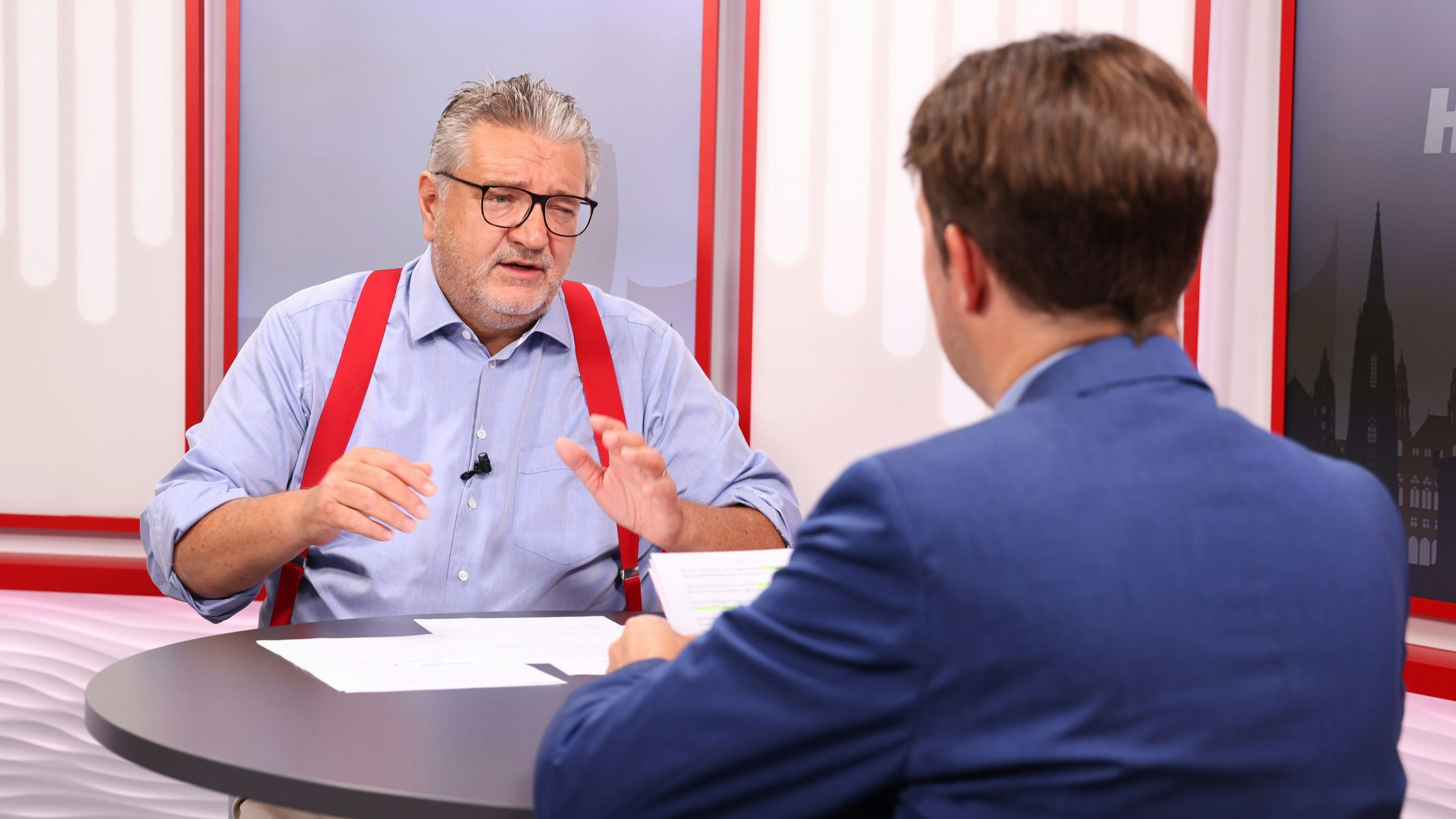 Sozial- und Gesundheitsstadtrat Peter Hacker (SP) im "Heute"-Studio. 