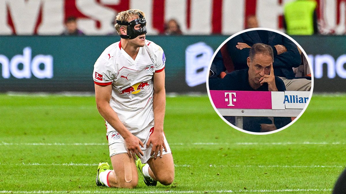 Oliver Mintzlaff beobachtete das 0:6-Debakel von der Tribüne aus.