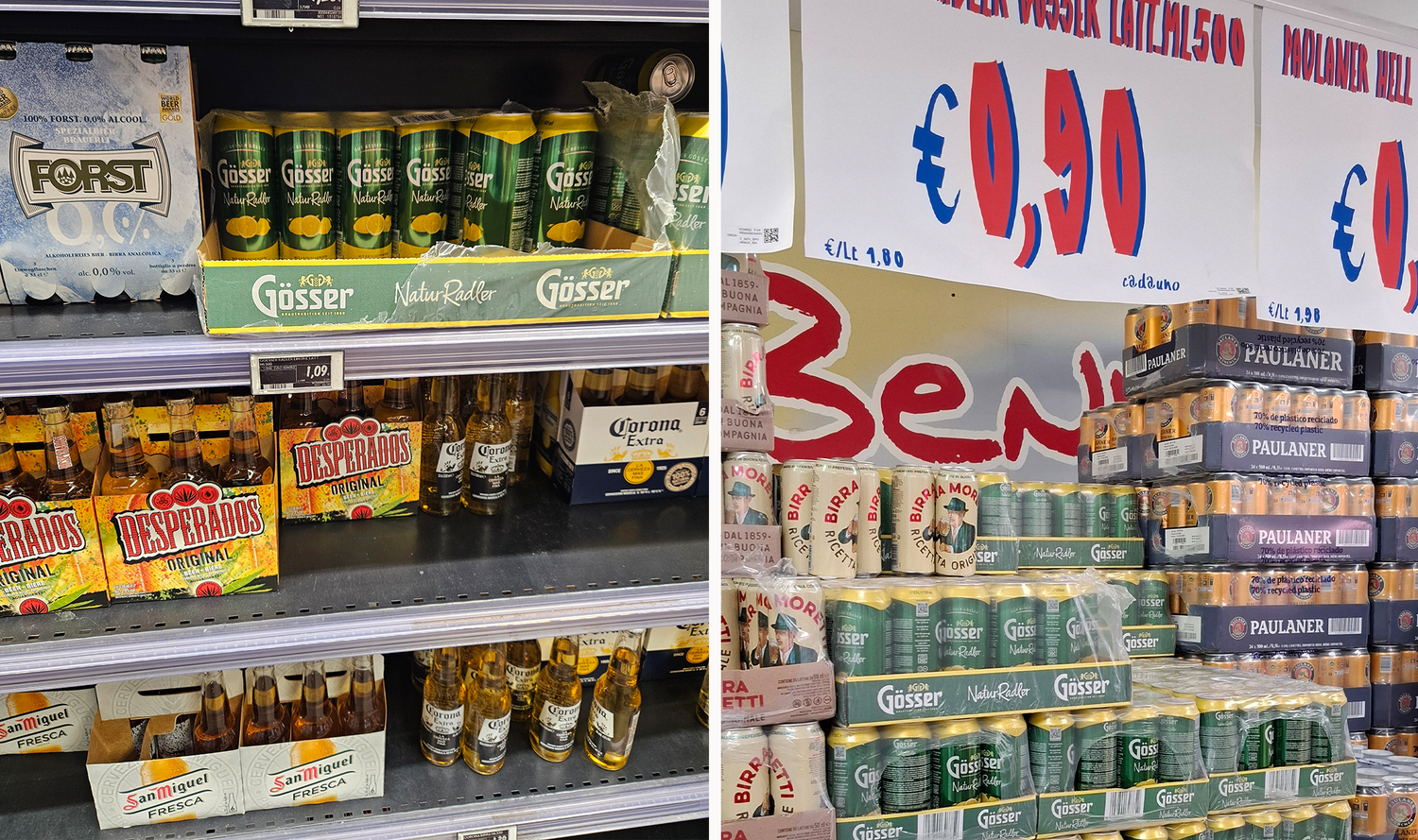 Heute.at - Gösser um einen Euro! In Italien billiger als bei uns