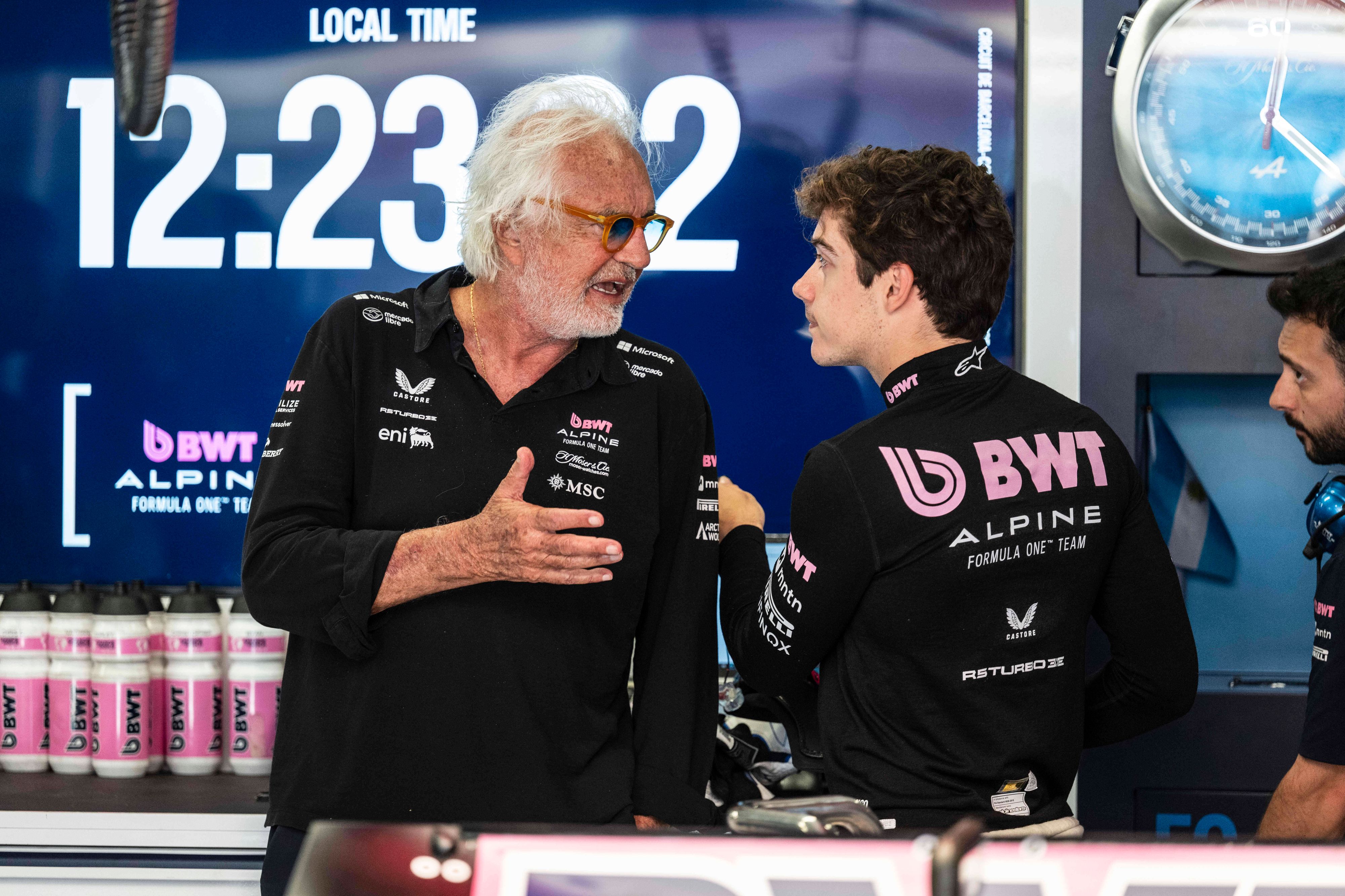 Falvio Briatore und Franco Colapinto.