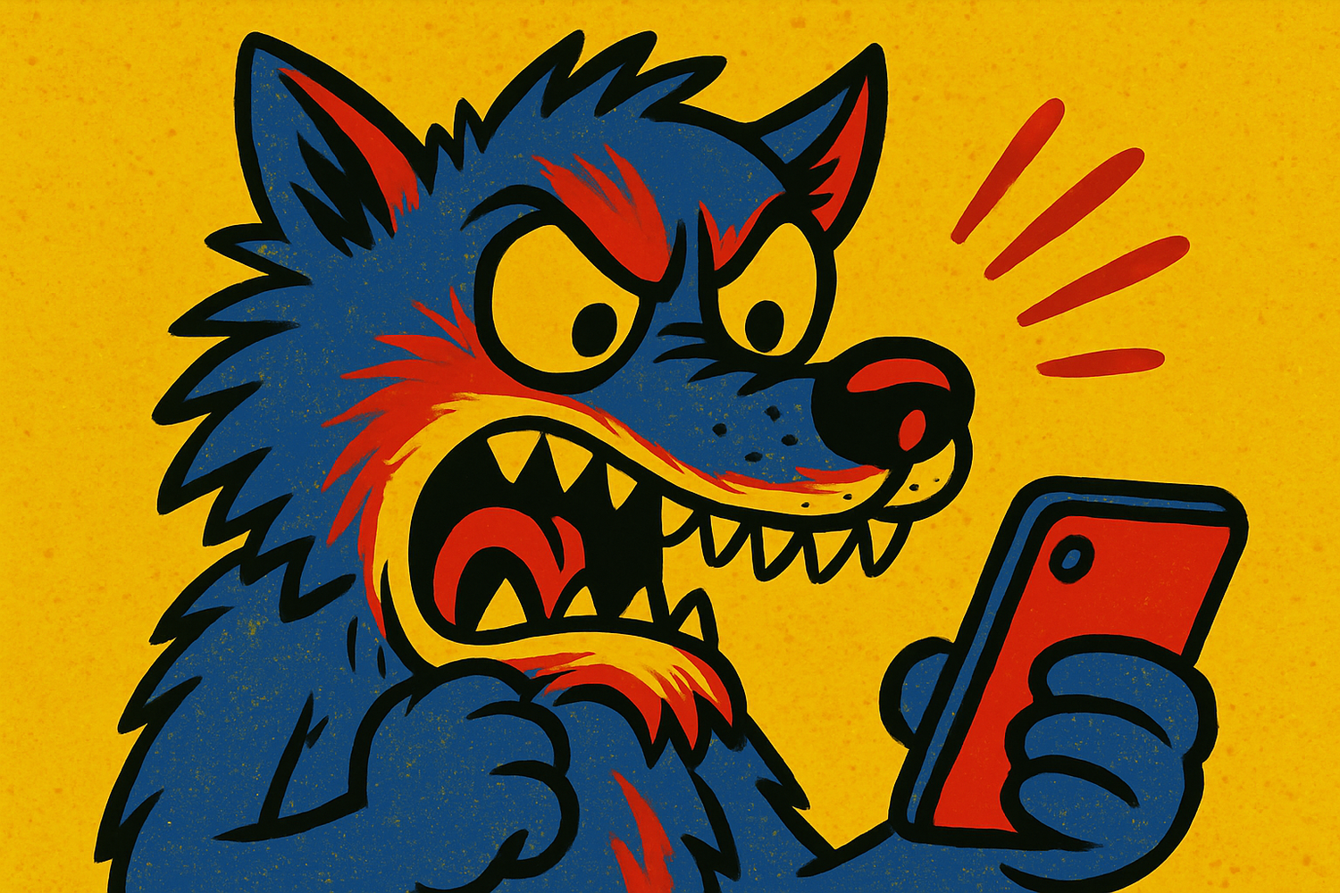 Ein Wolf mit Handy – das ist die Titelfigur der neuen, humorvollen Lese-Reihe.