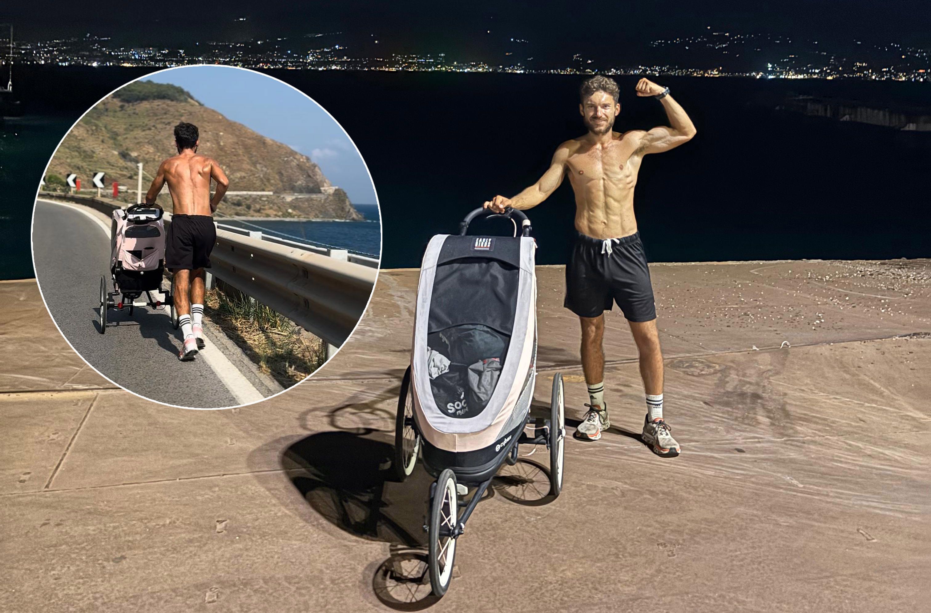 Am 23. August kam Julian Pichler in Palermo an – insgesamt lief er in 261,5 Stunden 2.168,99 Kilometer.