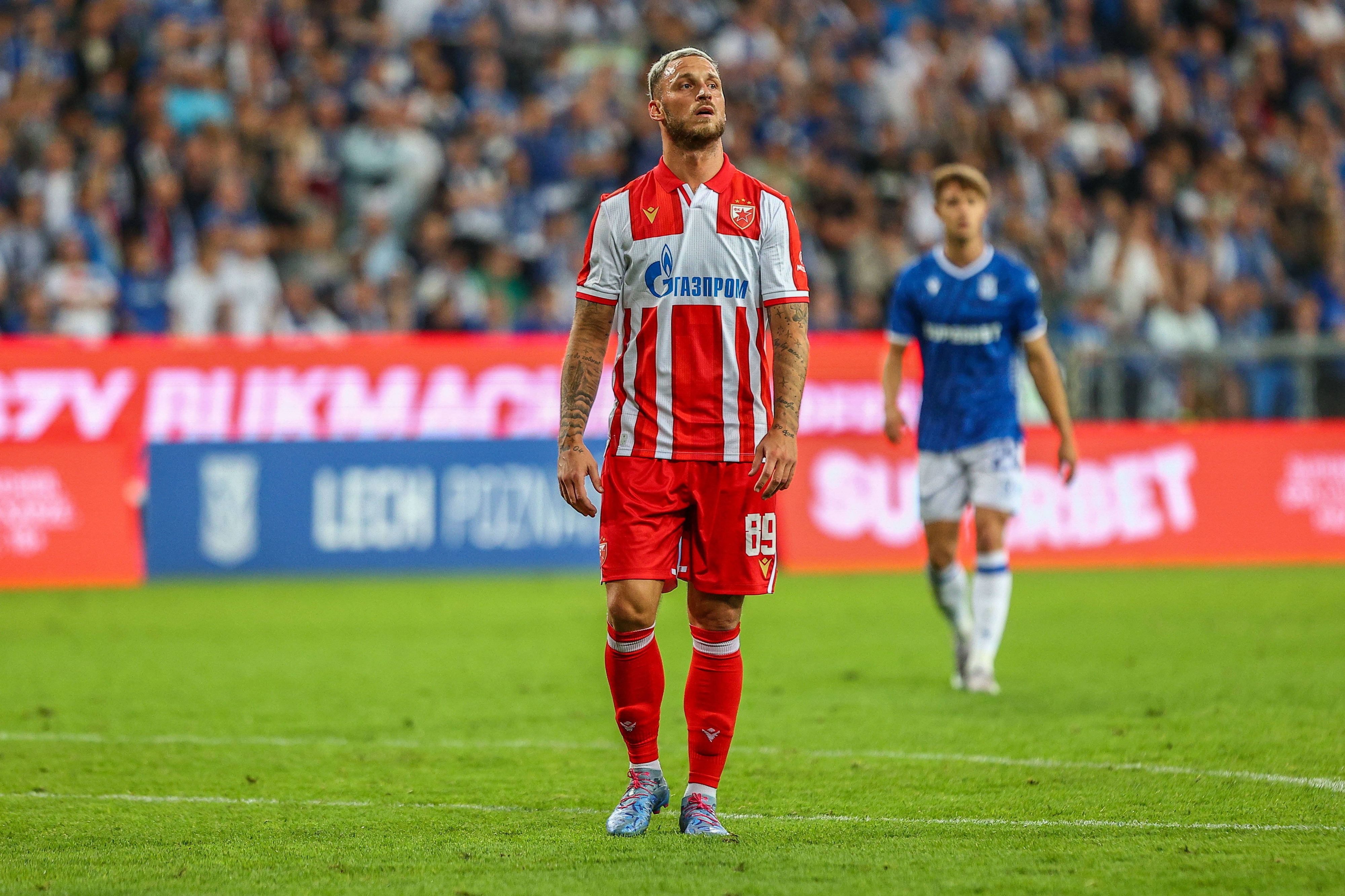 Marko Arnautovic scheidet mit Roter Stern Belgrad aus.