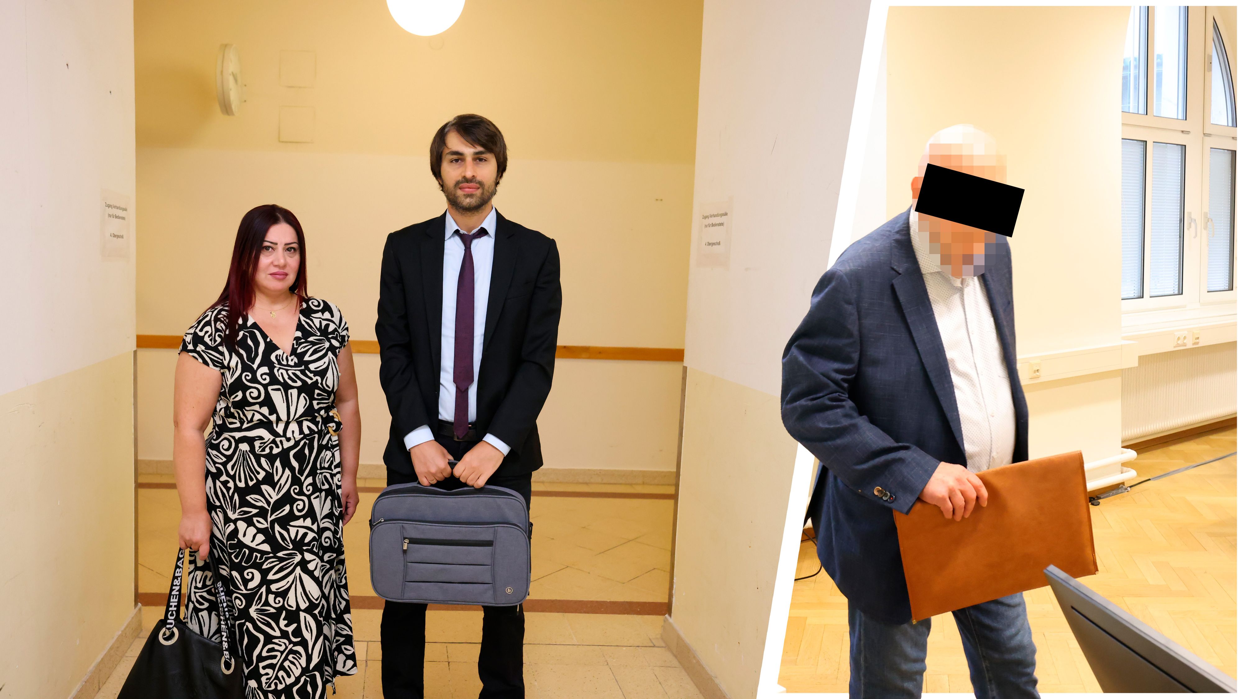 Das Opfer (49) wurde von Anwalt Zaid Rauf vertreten, es kam 1.000 Euro Schmerzengeld vom Zahnarzt (r.) zugesprochen.