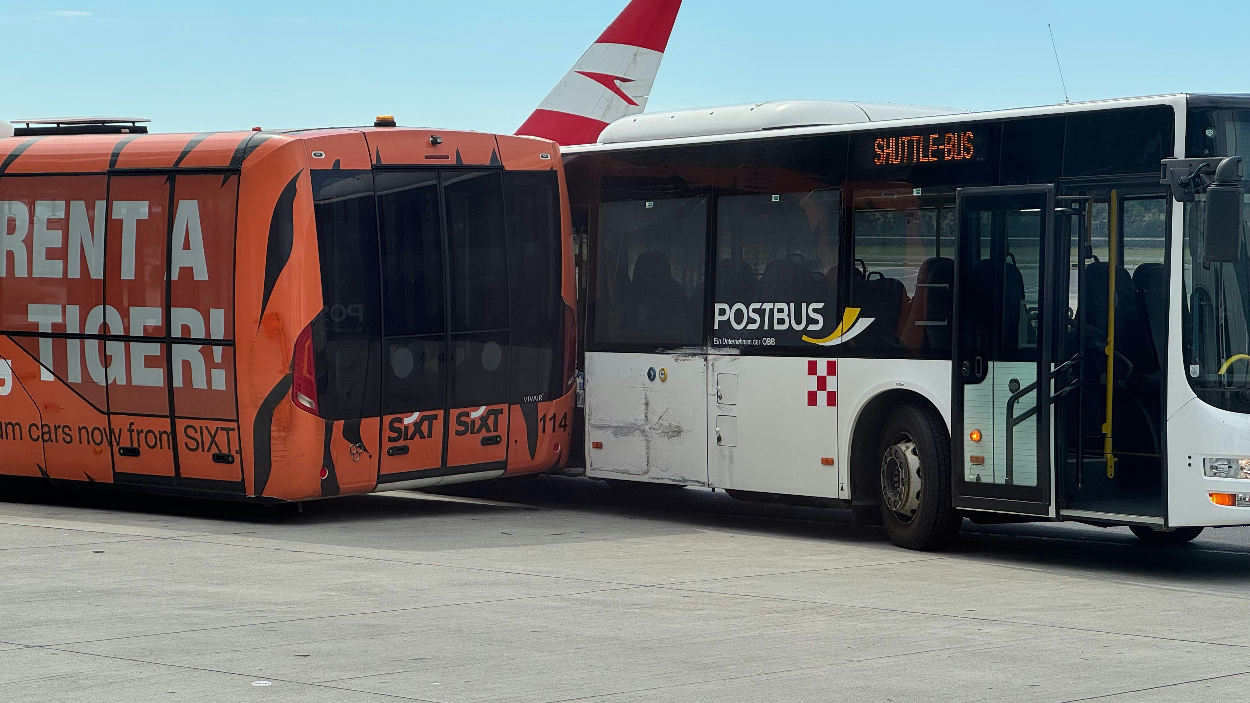 Ein Leserreporter konnte kurz nach dem Crash einen Schnappschuss machen. 