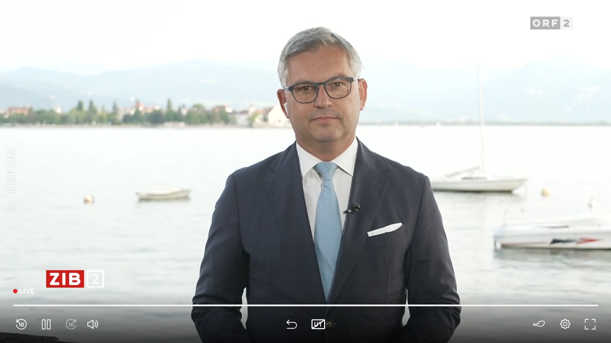 EU-Migrationskommissar Magnus Brunner (ÖVP) in der ORF-