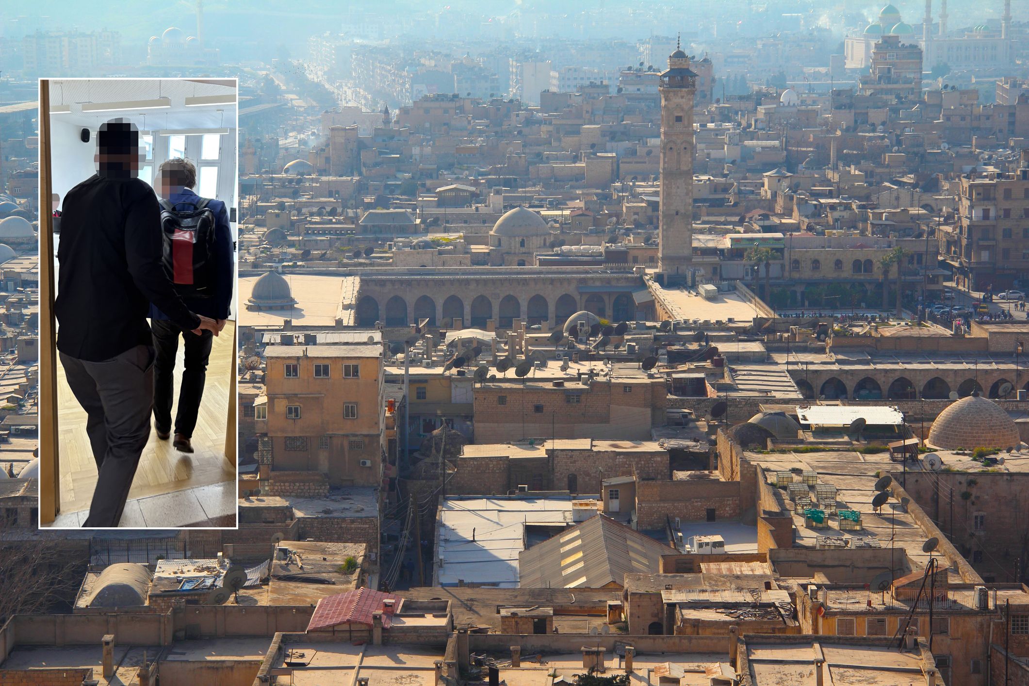 Vater (l.) stammt aus Aleppo, brachte seine Kinder nach Syrien.