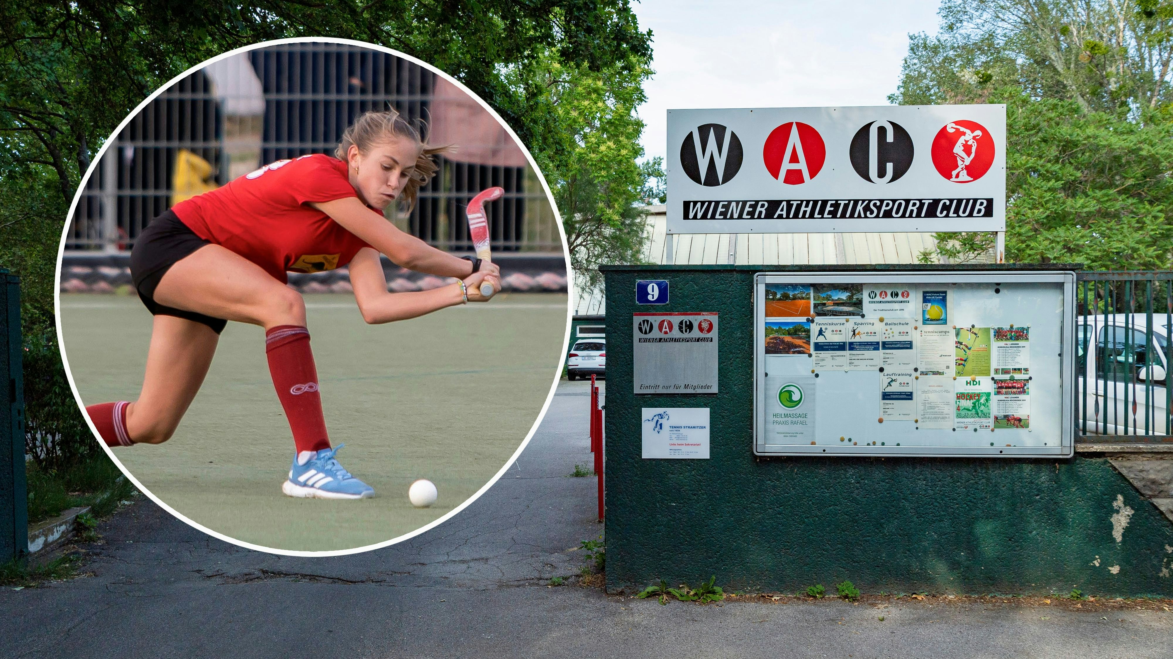 Download von www.picturedesk.com am 26.08.2025 (16:30).  Eingangsbereich des Wiener Athletiksport Club. Wien, 18.06.2019 - 20190618_PD16209 - Rechteinfo: Rights Managed (RM) Nur f√ºr redaktionelle Nutzung!