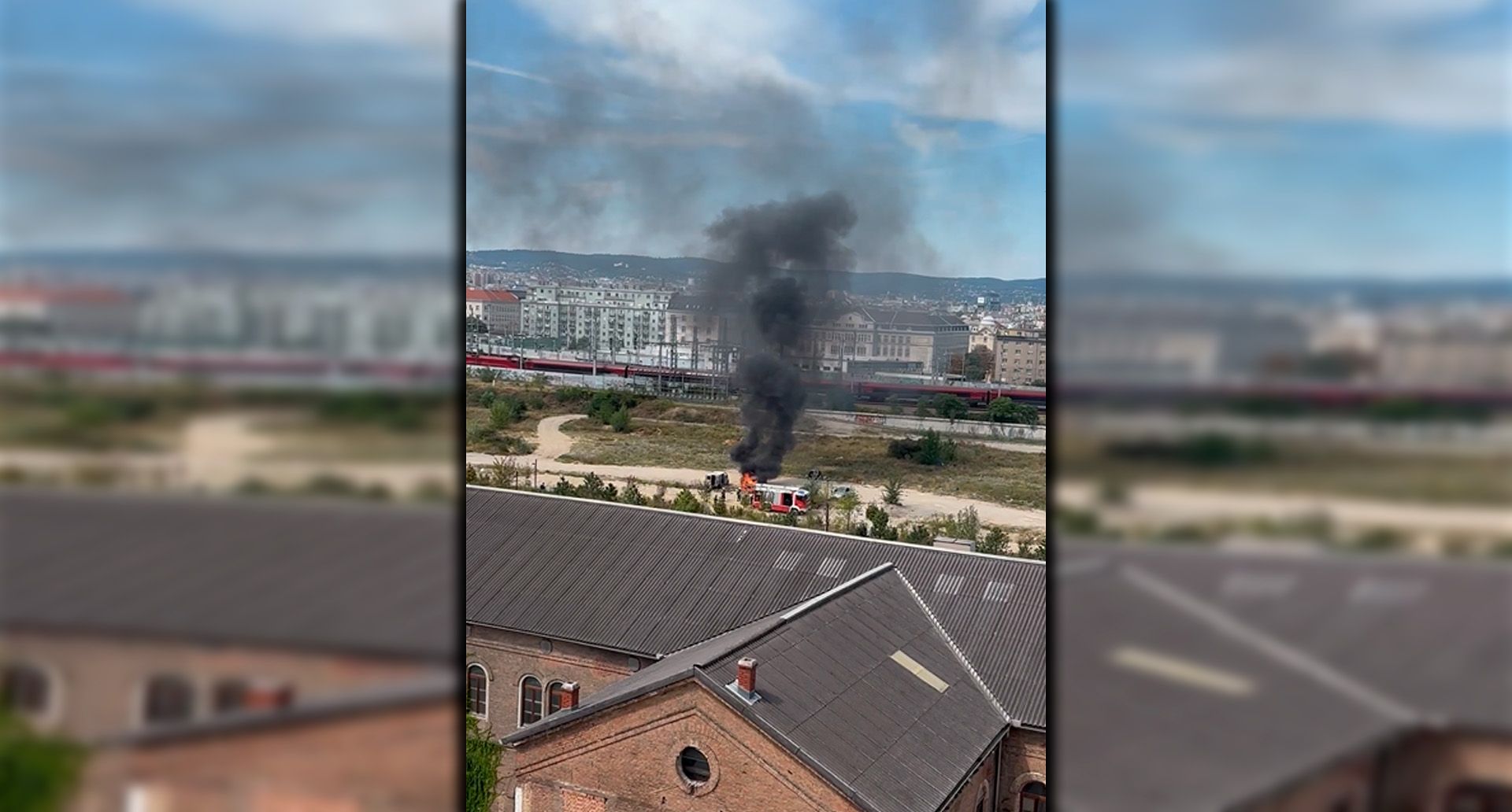 Spektakulärer Einsatz beim Hauptbahnhof in Wien-Favoriten
