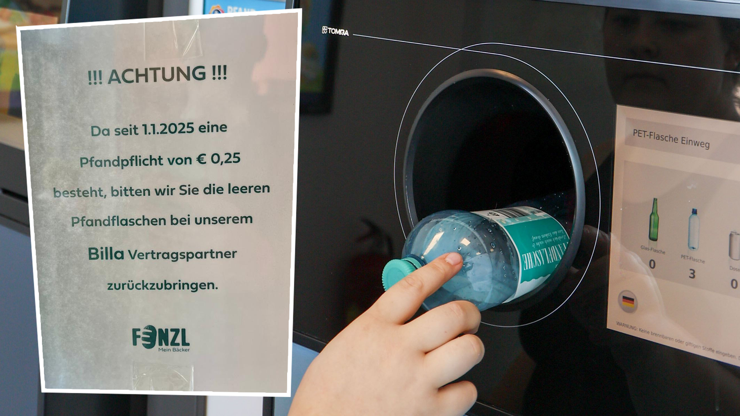 Heute.at - Bäckerei zahlt kein Pfand: Kunden kriegen Geld woanders