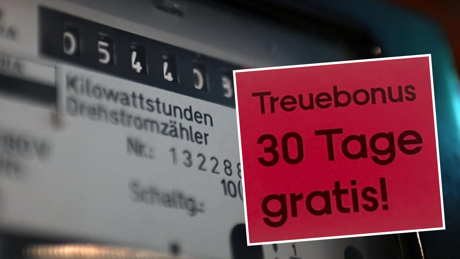 Ein großer Energieversorger appelliert an seine Kunden, zum Treuebonus zu greifen.