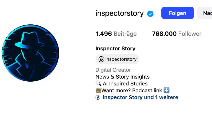 Der Urheber des Clips macht – zumindest auf seinem Instagram-Profil – keinen Hehl daraus, dass künstliche Intelligenz am Werk war.