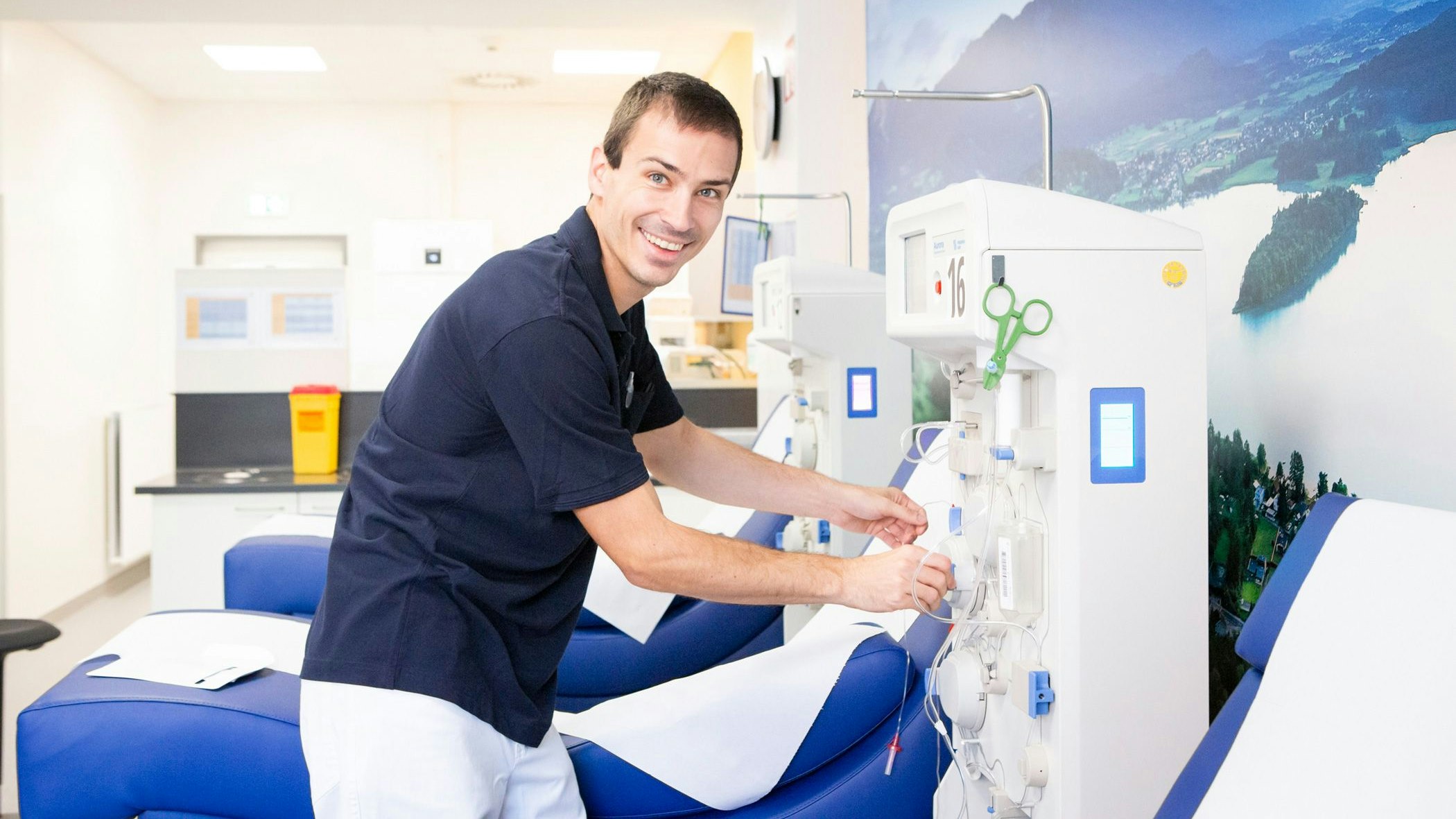 Während derSpende wirdman betreut.