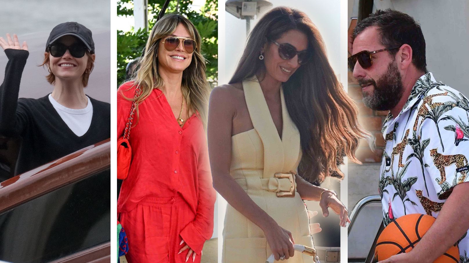 Stone, Klum, Clooney und Sandler sind bereits in venedig gesichtet worden.