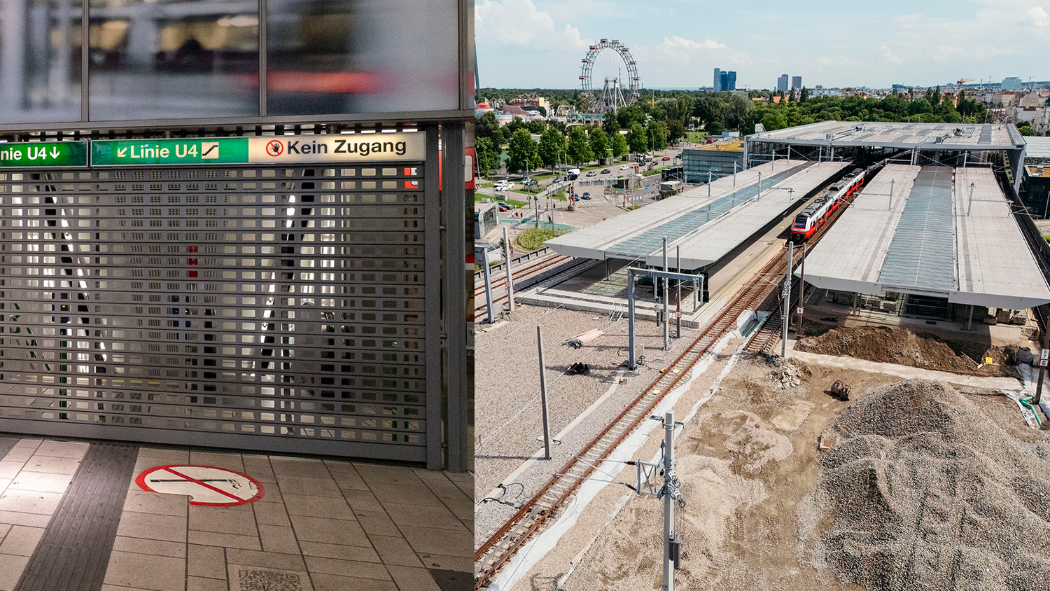U4 und S-Bahn fahren bald wieder.