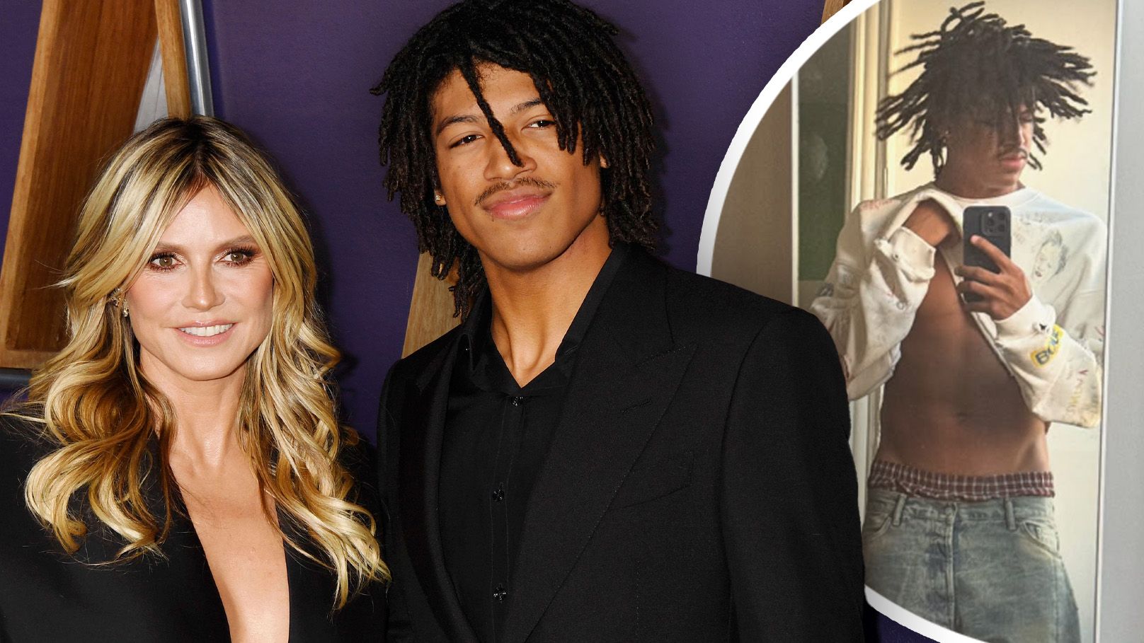 Heidi Klums Sohn Henry Samuel macht es auf Instagram wie sie.