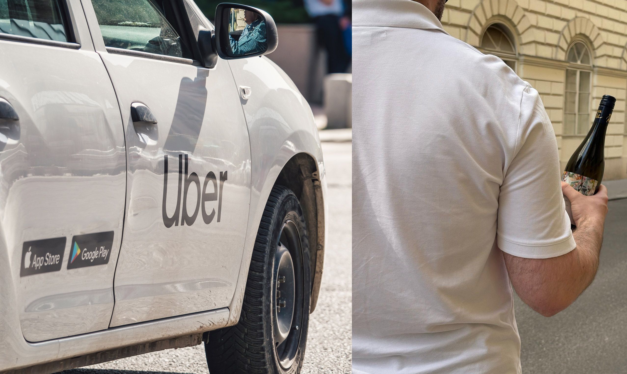 Wegen einer (geschlossenen) Weinflasche wurden Sebastian (r.) und seine Freundin nicht mitgenommen.