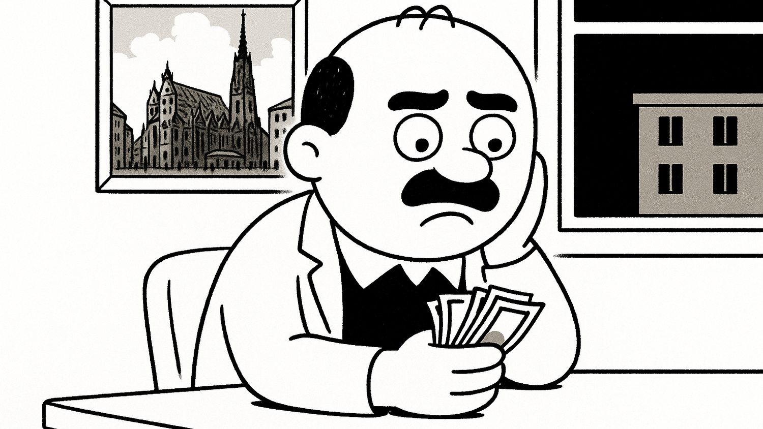 Komischer Kauz: Worüber ist unser Herlicek heute so besorgt?