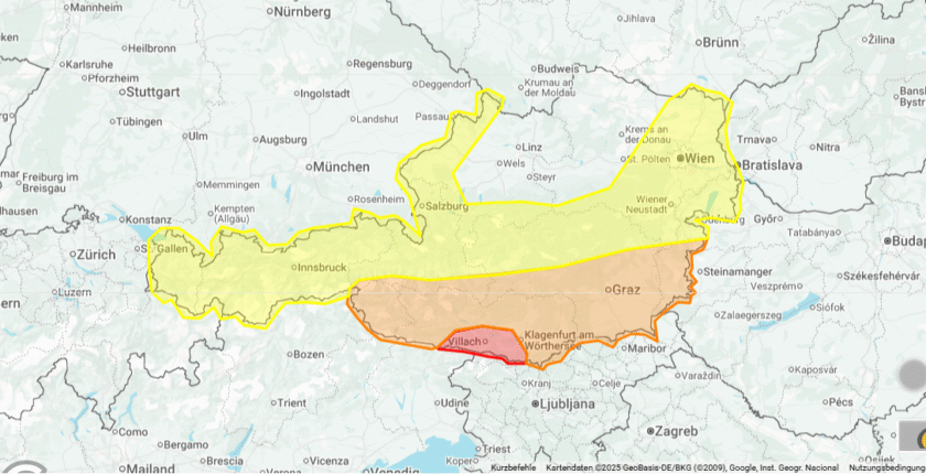 Am Freitag fegen kräftige Unwetter durch Teile Österreichs. 