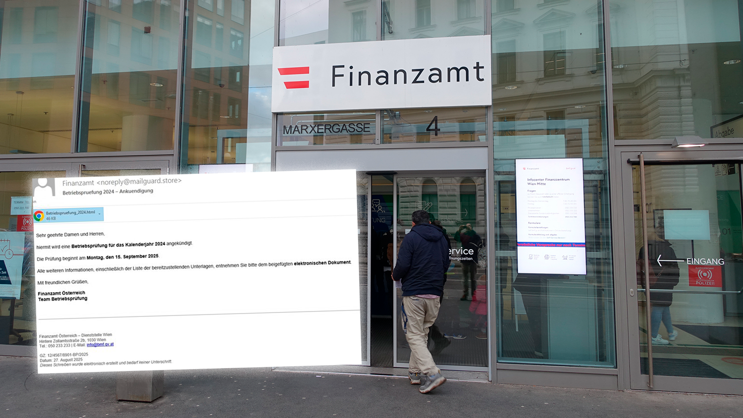 Heute.at - Gefälschte Mail vom Finanzamt – so erkennst du sie