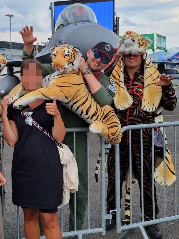 Leserin Stephanie traf das "F-16 Tiger Demo Team" in Spielberg.