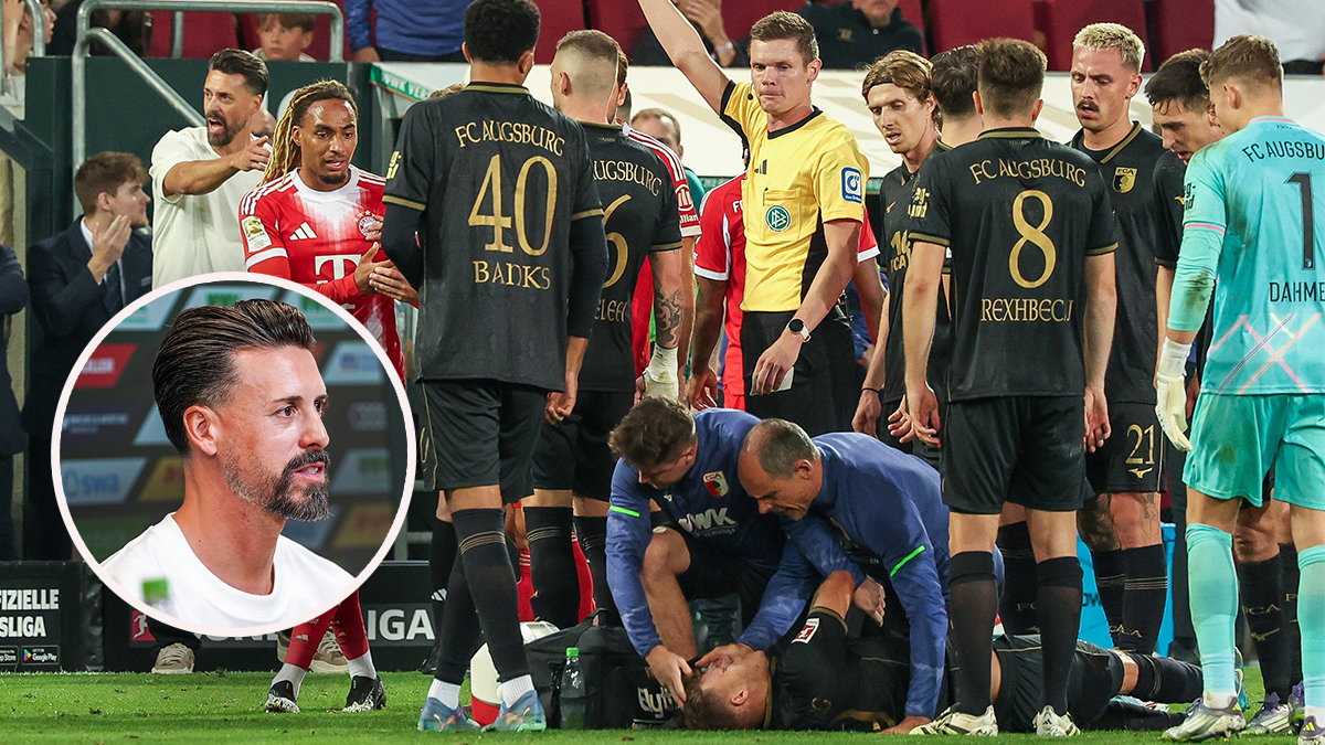 Robin Fellhauer wurde auf dem Rasen behandelt, sein Trainer Sandro Wagner ging mit Gegenspieler Sacha Boey hart ins Gericht. 