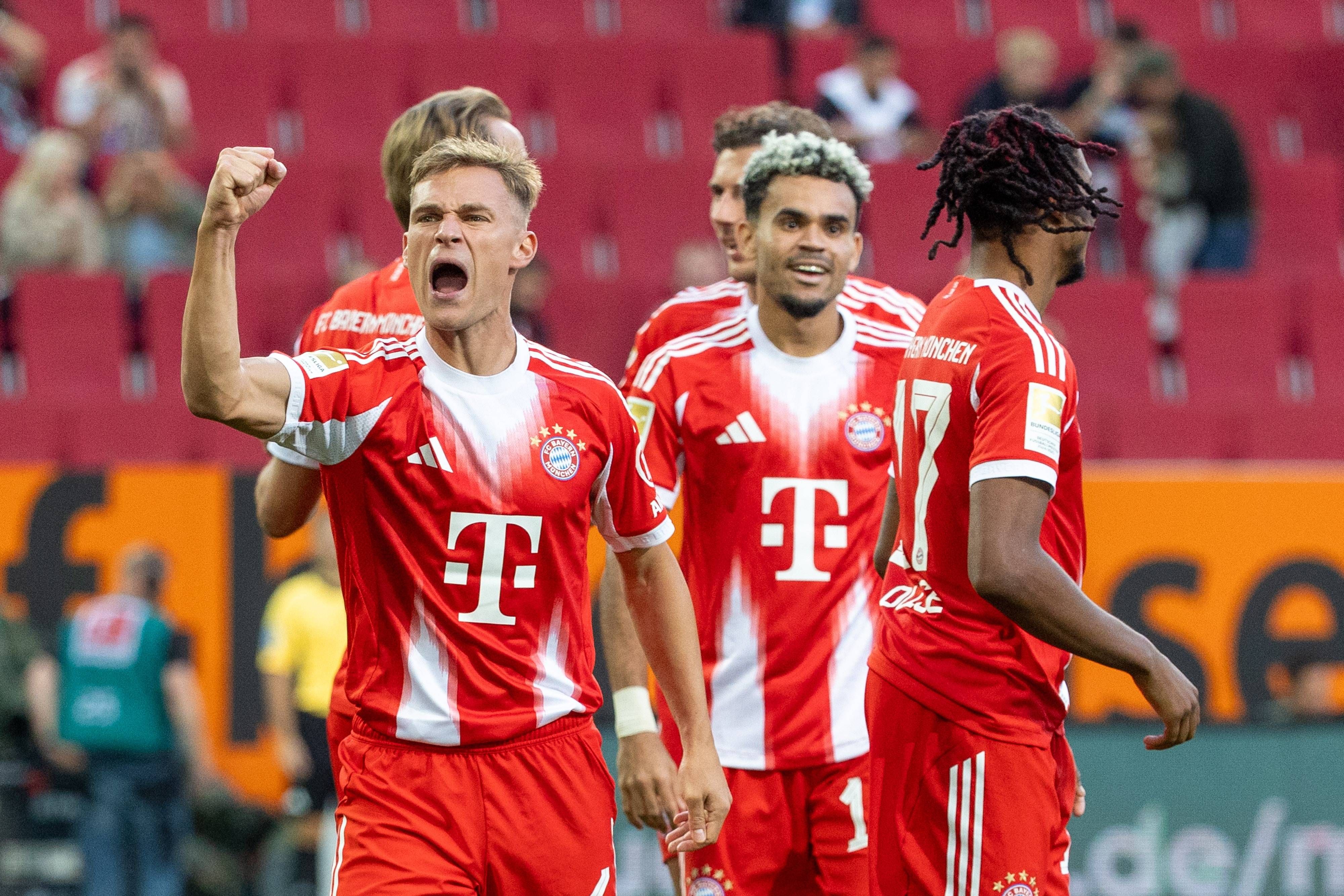 Die Bayern jubeln auch gegen Augsburg. 