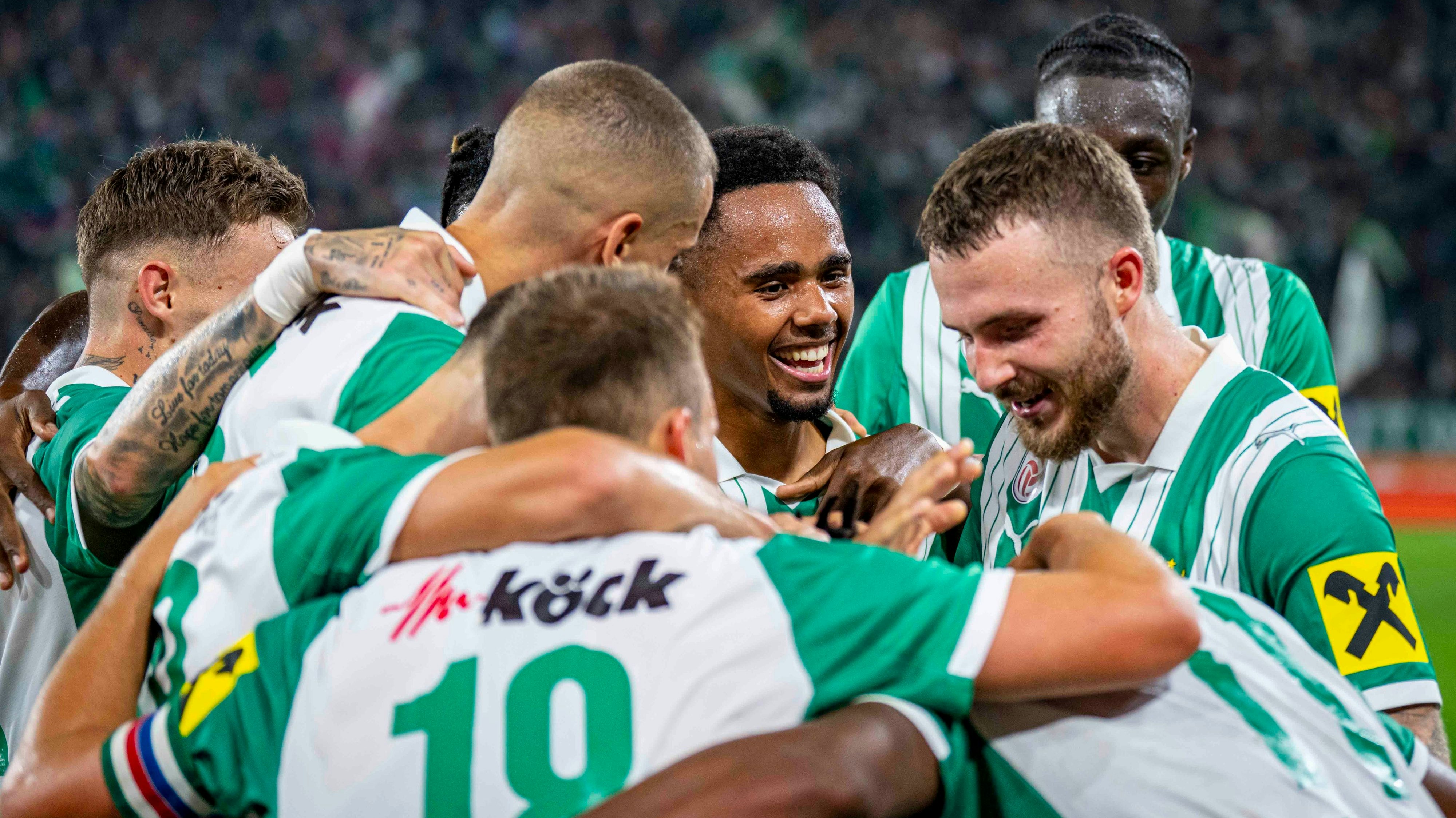 Rapid Wien hat sich für die  Conference League qualifiziert. 