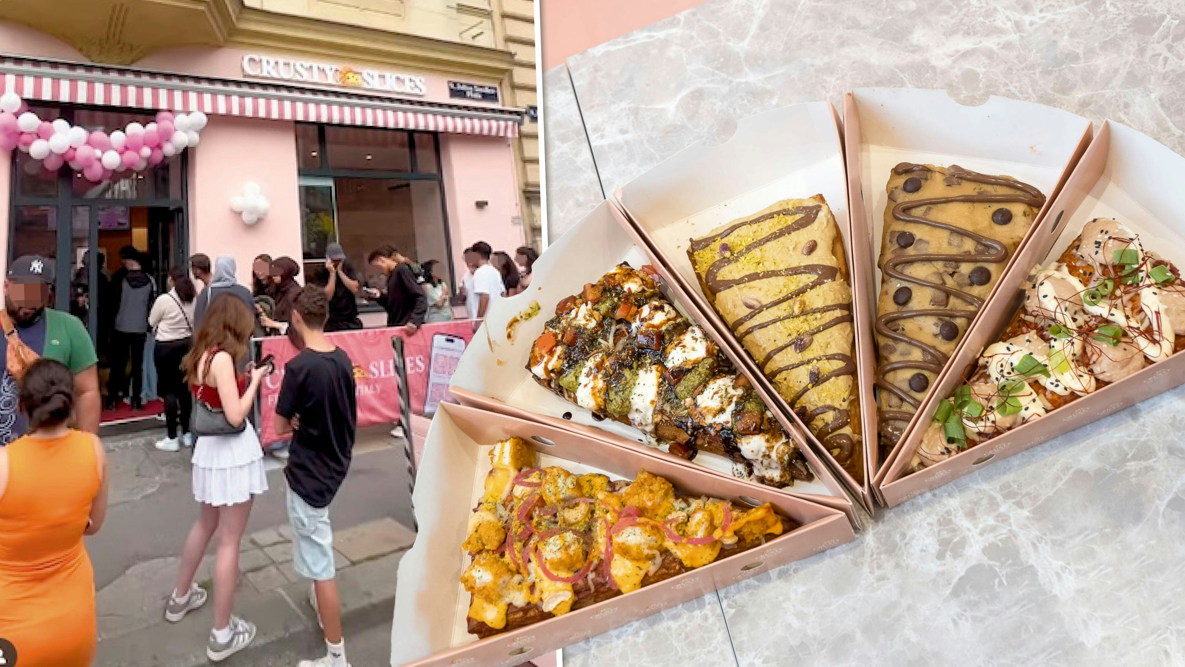 Heute.at - Riesen-Andrang! Großer Hype um Croissant-Pizza in Wien