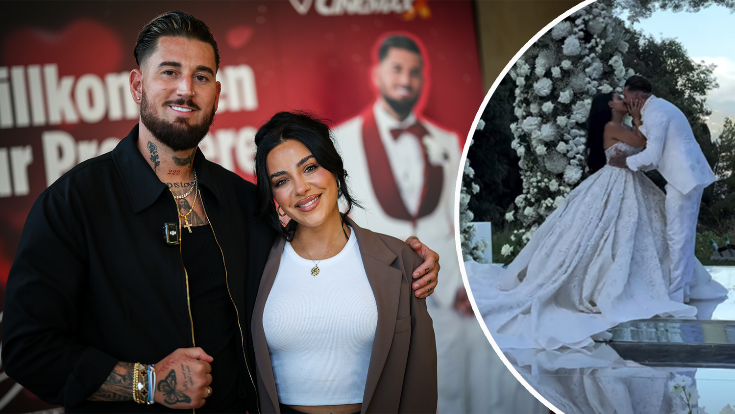 Heute.at - Kleid wog 20 Kilo! Mike & Leyla feierten Prunk-Hochzeit