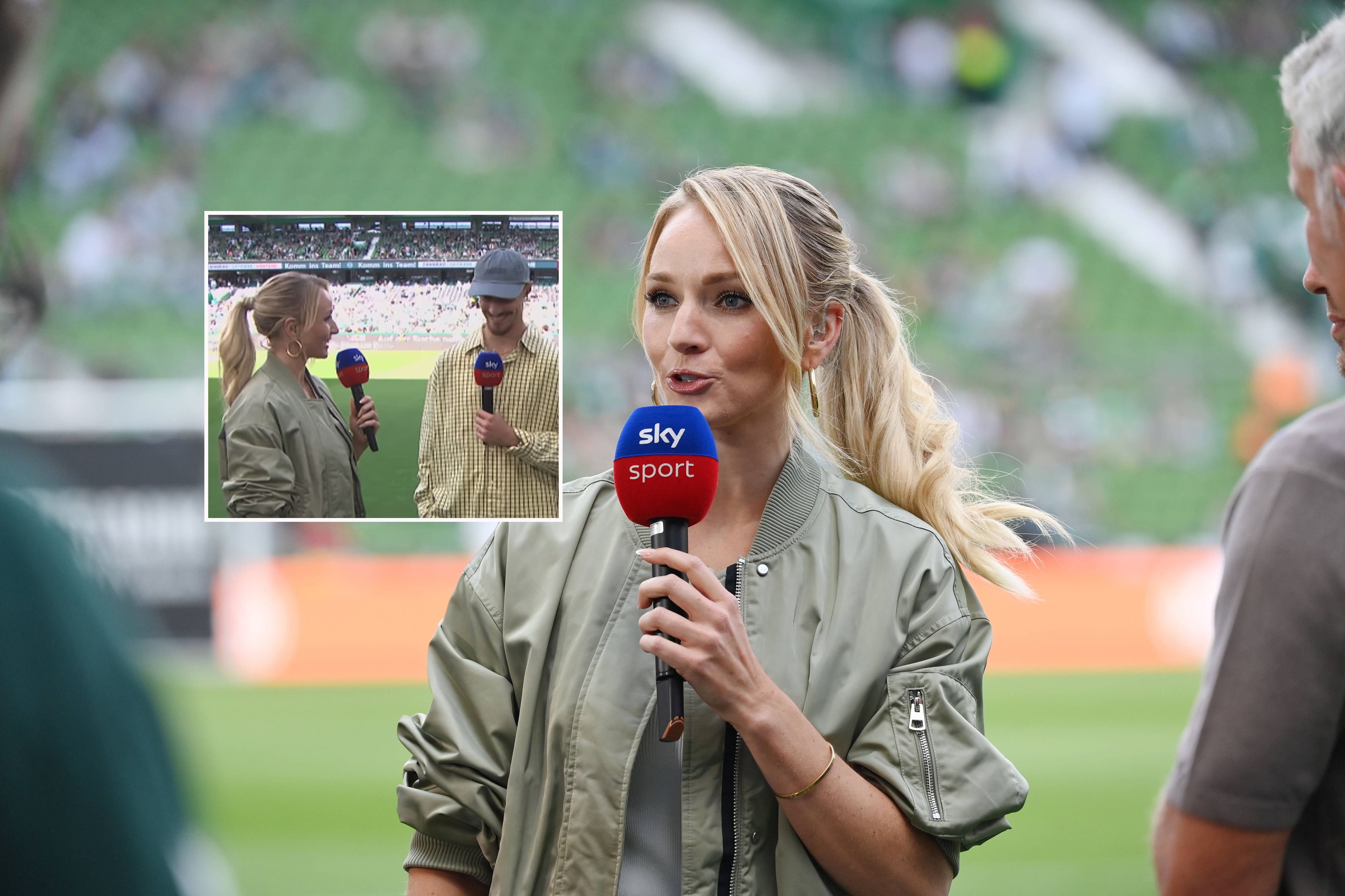 Sky-Reporterin Katharina Kleinfeldt und Marco Friedl haben sich ausgesprochen