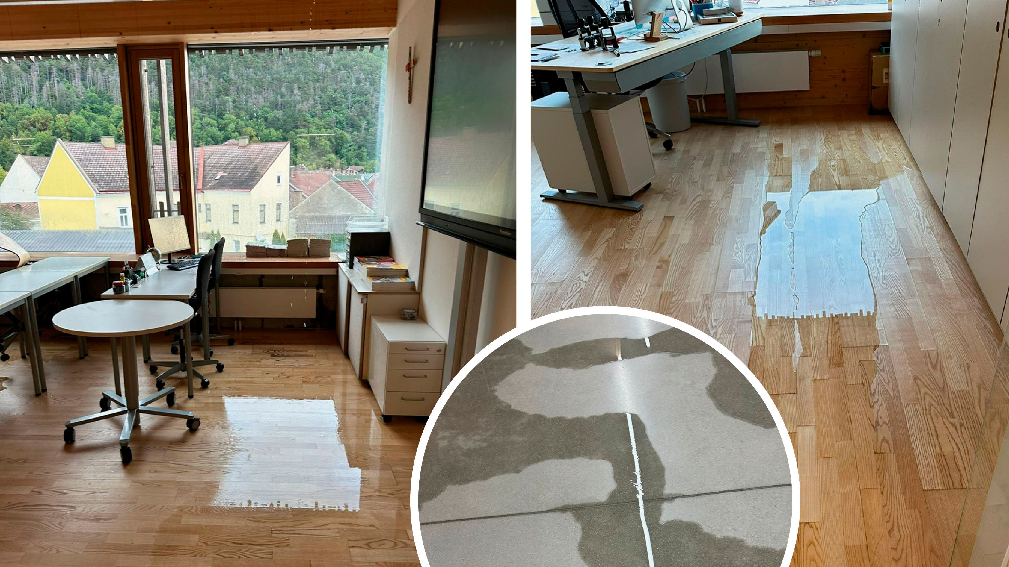 Wasserschaden in Schule in Gloggnitz