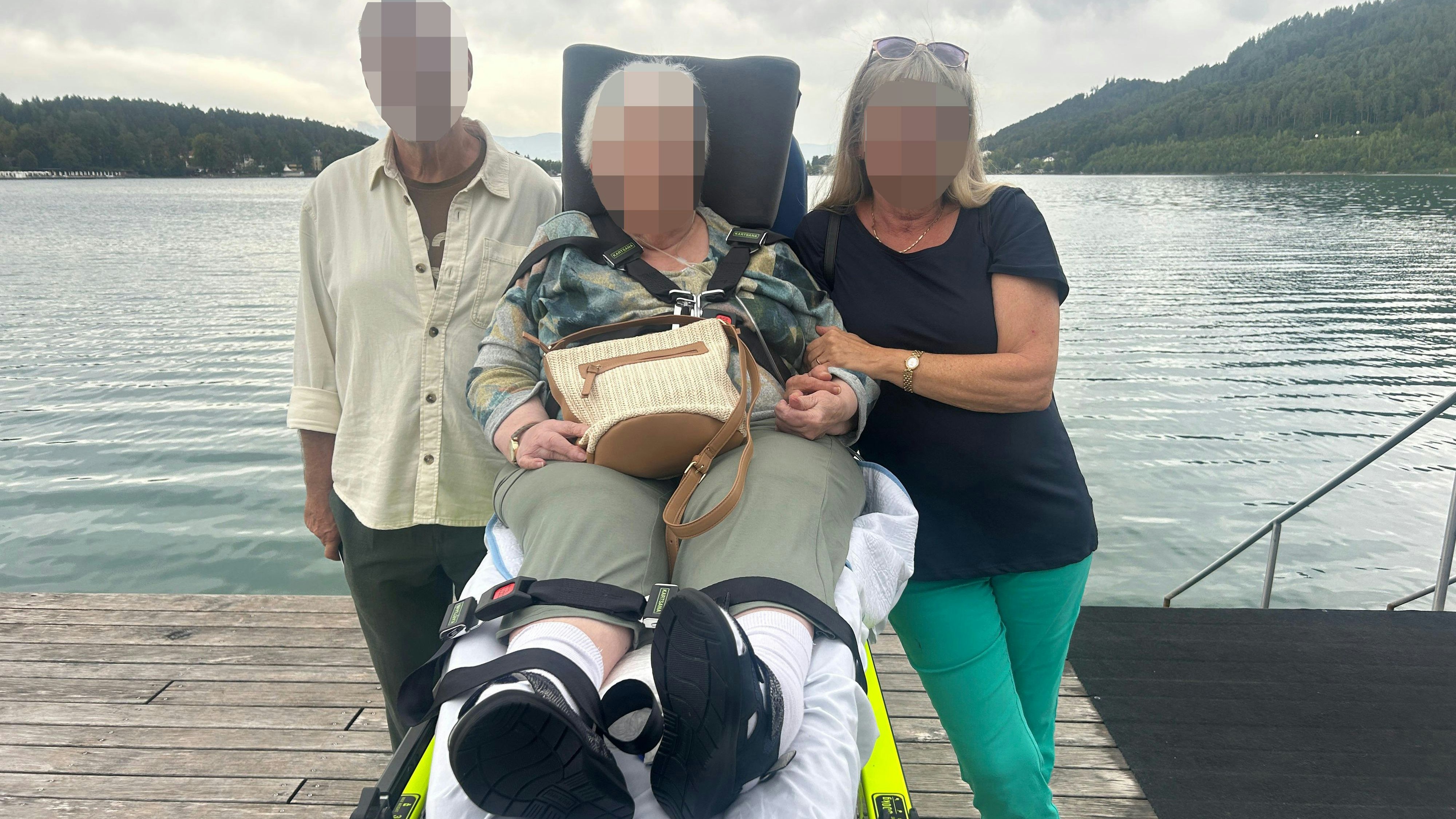 Am Klopeiner See angekommen machte die Familie genug Fotos, um sich immer an den Ausflug zu erinnern.