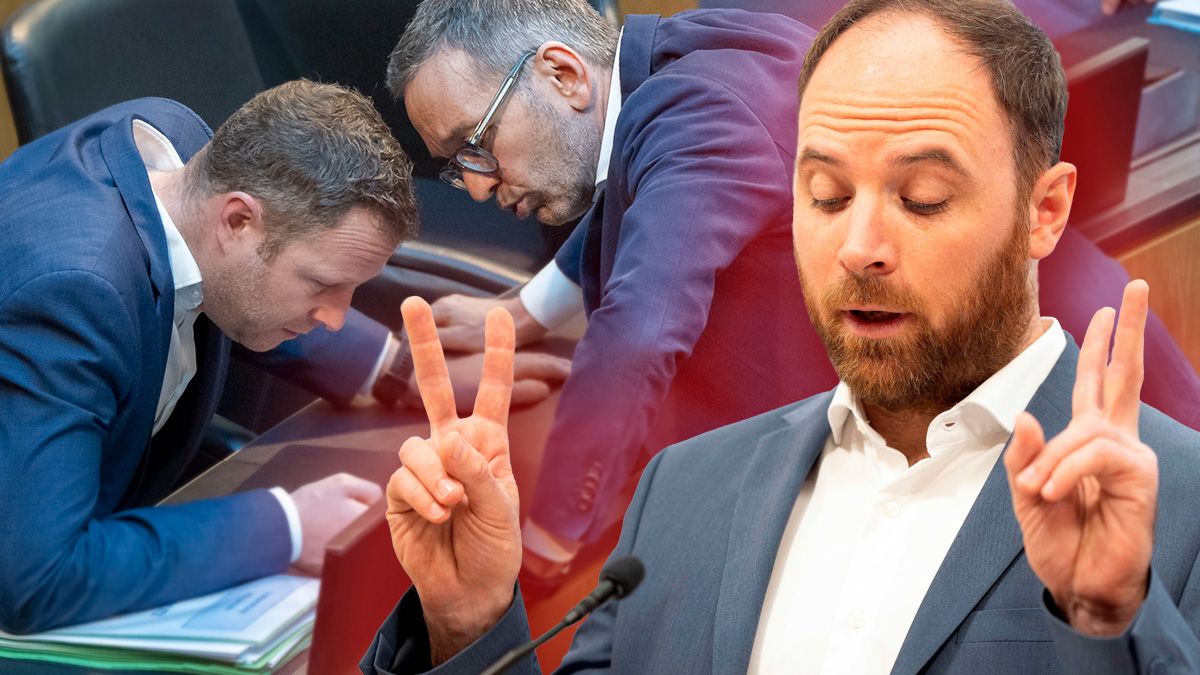 SP-Bundesgeschäftsführer Klaus Seltenheim (r.) findet scharfe Worte für die FPÖ.