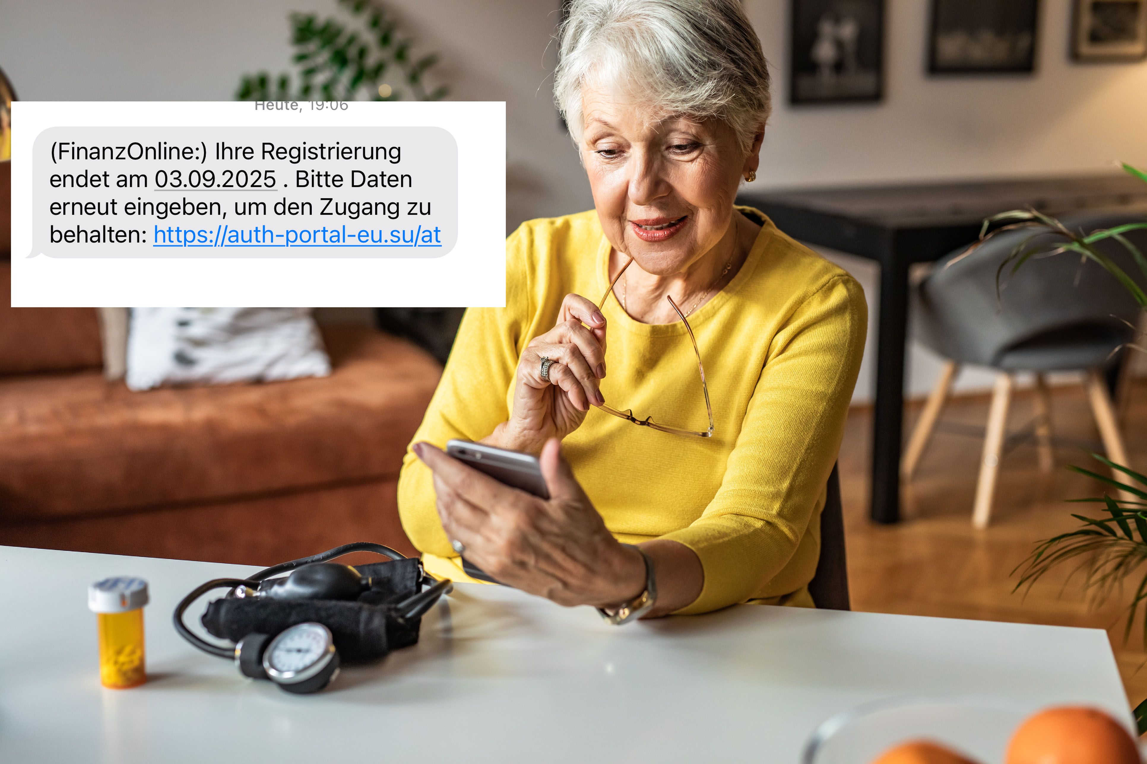 Eine 66-Jährige aus Innsbruck fiel auf eine gefälschte FinanzOnline-SMS herein. (Symbolfoto)