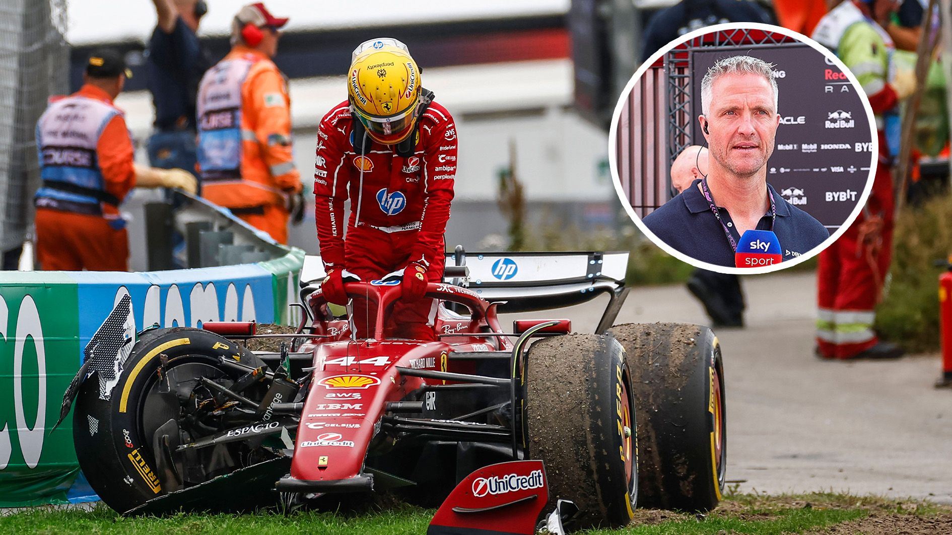 Lewis Hamilton (l.) wurde von Ralf Schuhmacher hart kritisiert. 