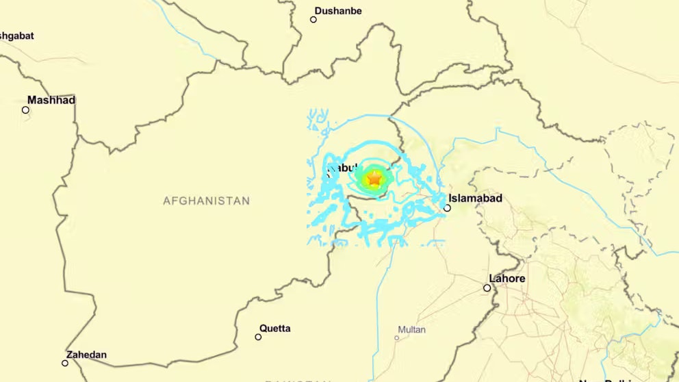 Der Erdbeben der Stärke 6,0 in Afghanistan ereignete sich nahe der Grenze zu Pakistan.