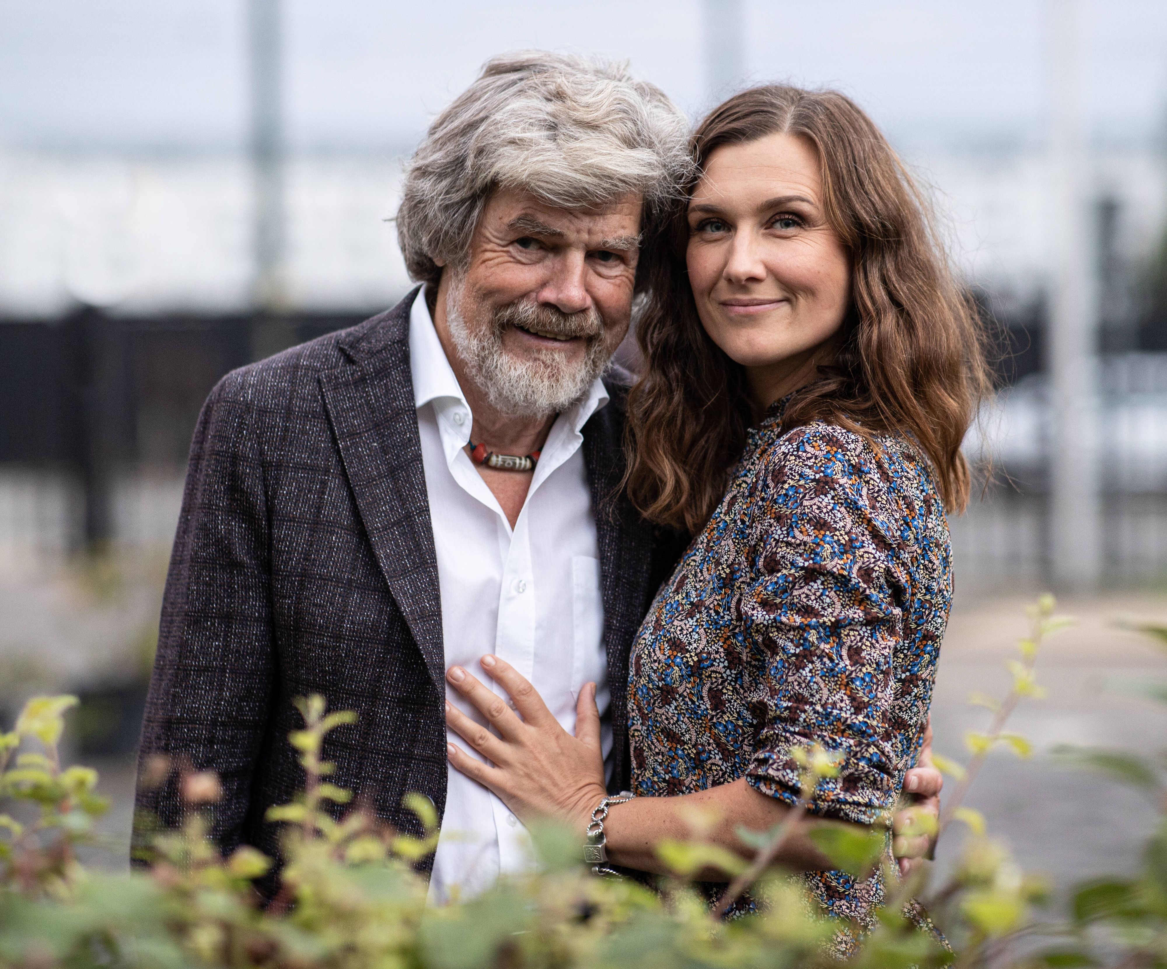 Reinhold Messner war der erste Mensch, der die Gipfel aller 14 Achttausender bestiegen hat. Hier mit seiner Ehefrau Diane.